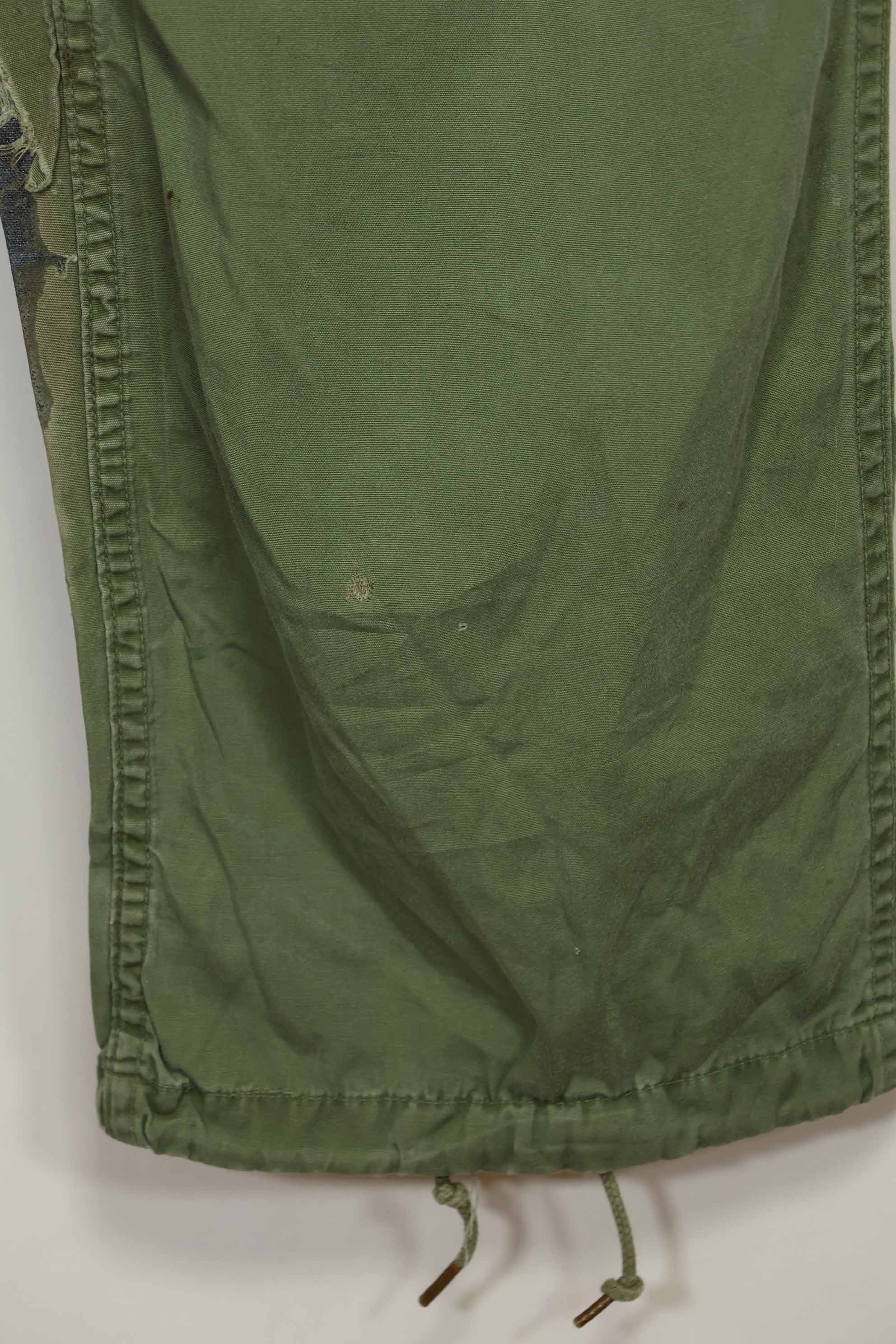 推定1967年契約 3rd Model ノンリップストップ ジャングルファティーグ パンツ M-R 中古品