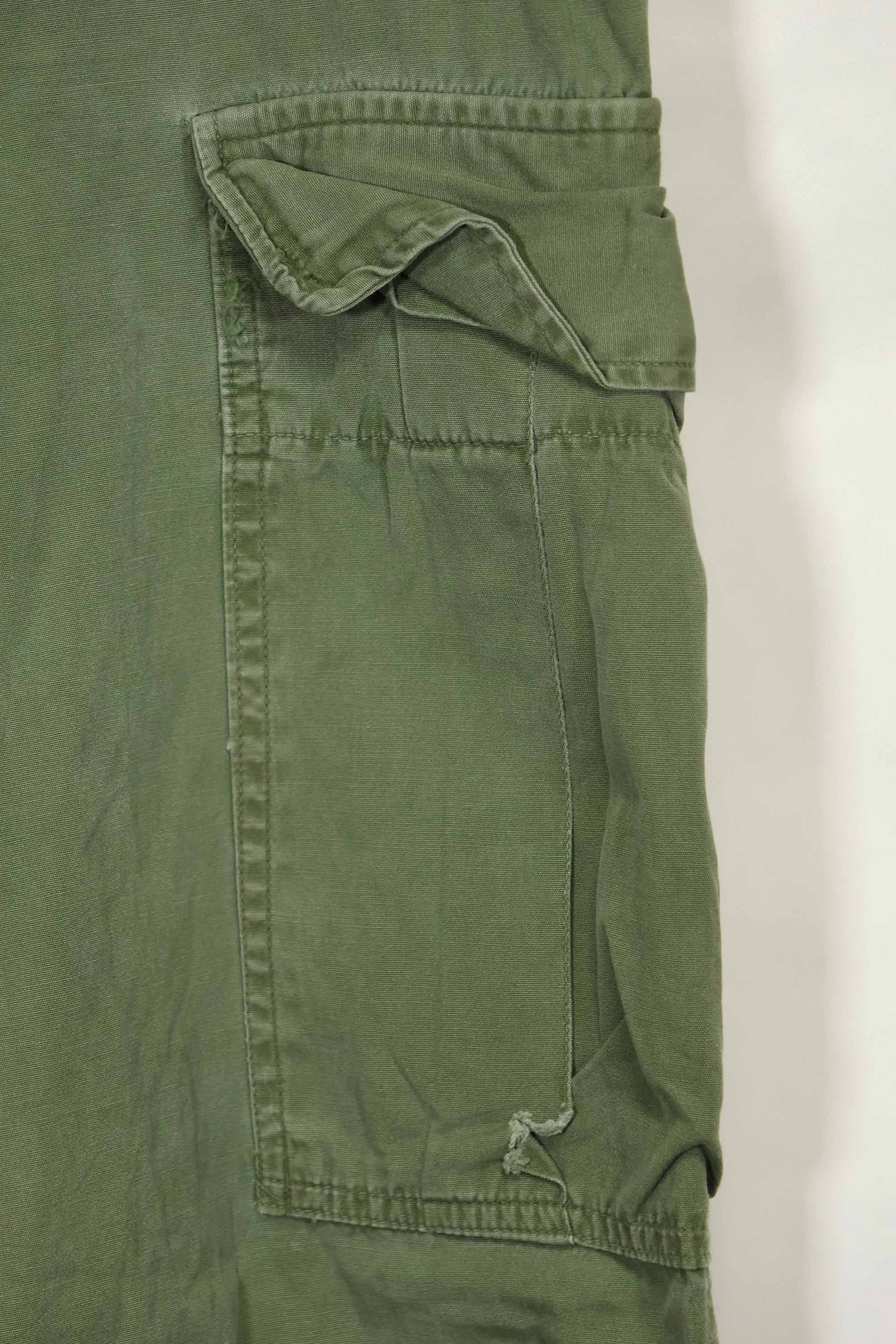 推定1967年契約 3rd Model ノンリップストップ ジャングルファティーグ パンツ M-R 中古品