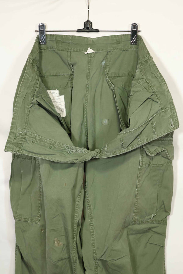 推定1967年契約 3rd Model ノンリップストップ ジャングルファティーグ パンツ M-R 中古品