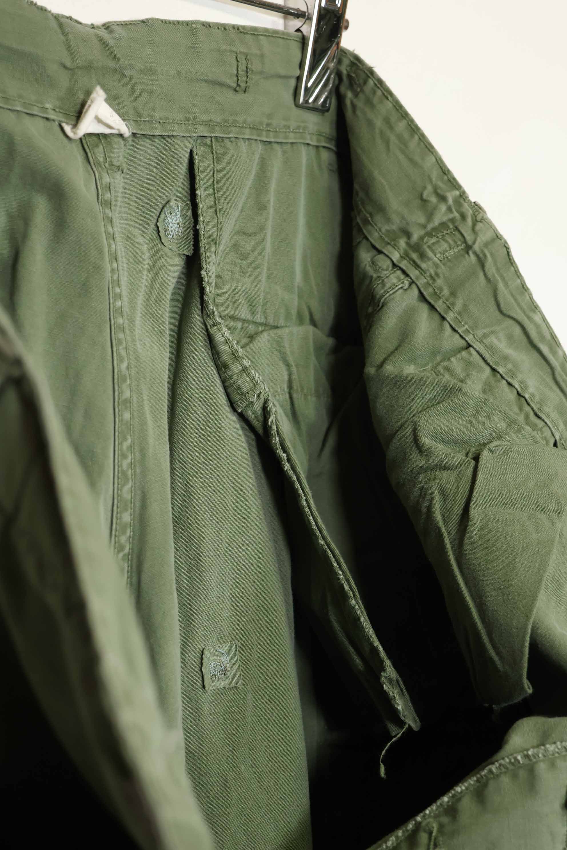 推定1967年契約 3rd Model ノンリップストップ ジャングルファティーグ パンツ M-R 中古品