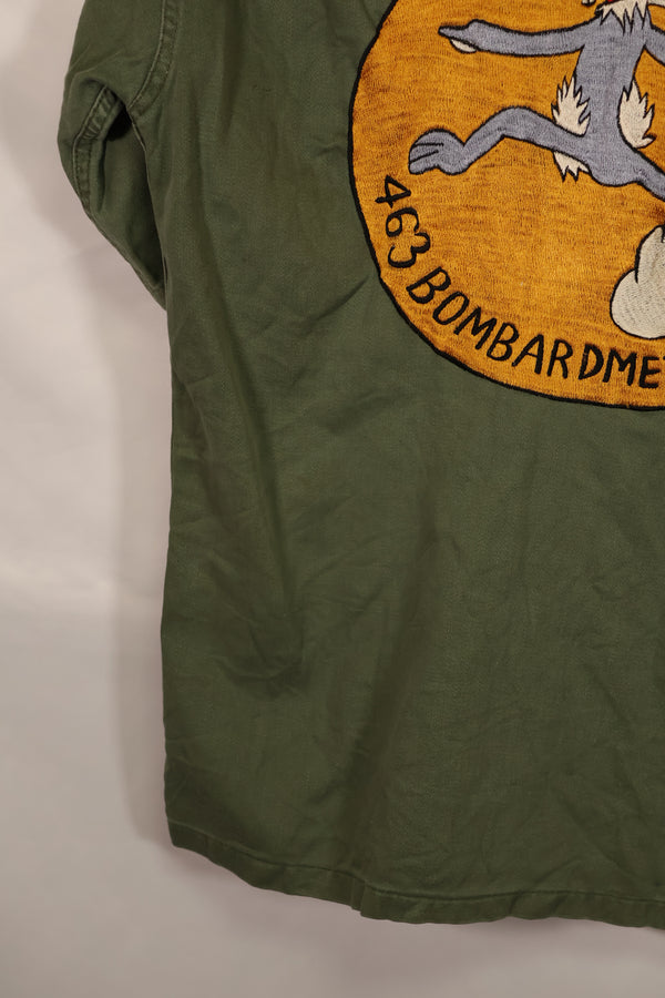 実物 1960年代ロット OG-107 USAF ユーティリティシャツ 直接刺繍あり