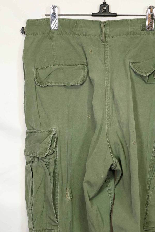 推定1967年契約 3rd Model ノンリップストップ ジャングルファティーグ パンツ M-R 中古品