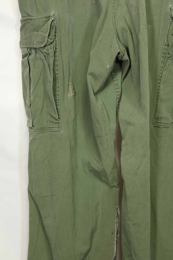推定1967年契約 3rd Model ノンリップストップ ジャングルファティーグ パンツ M-R 中古品