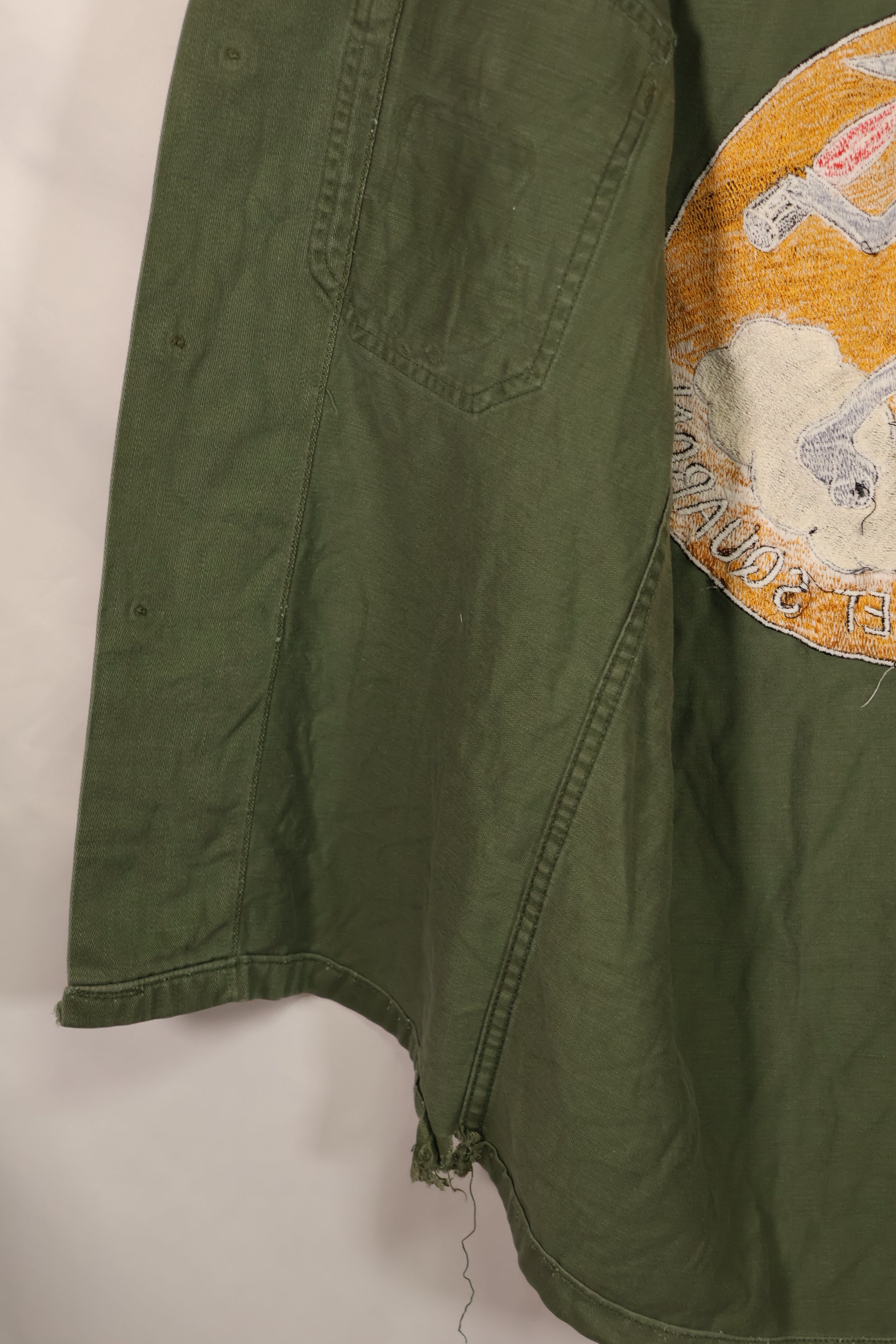 実物 1960年代ロット OG-107 USAF ユーティリティシャツ 直接刺繍あり