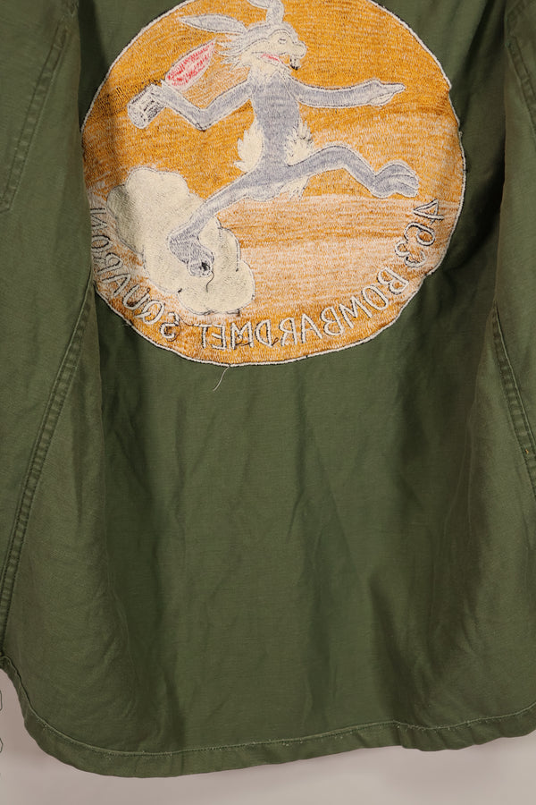 実物 1960年代ロット OG-107 USAF ユーティリティシャツ 直接刺繍あり