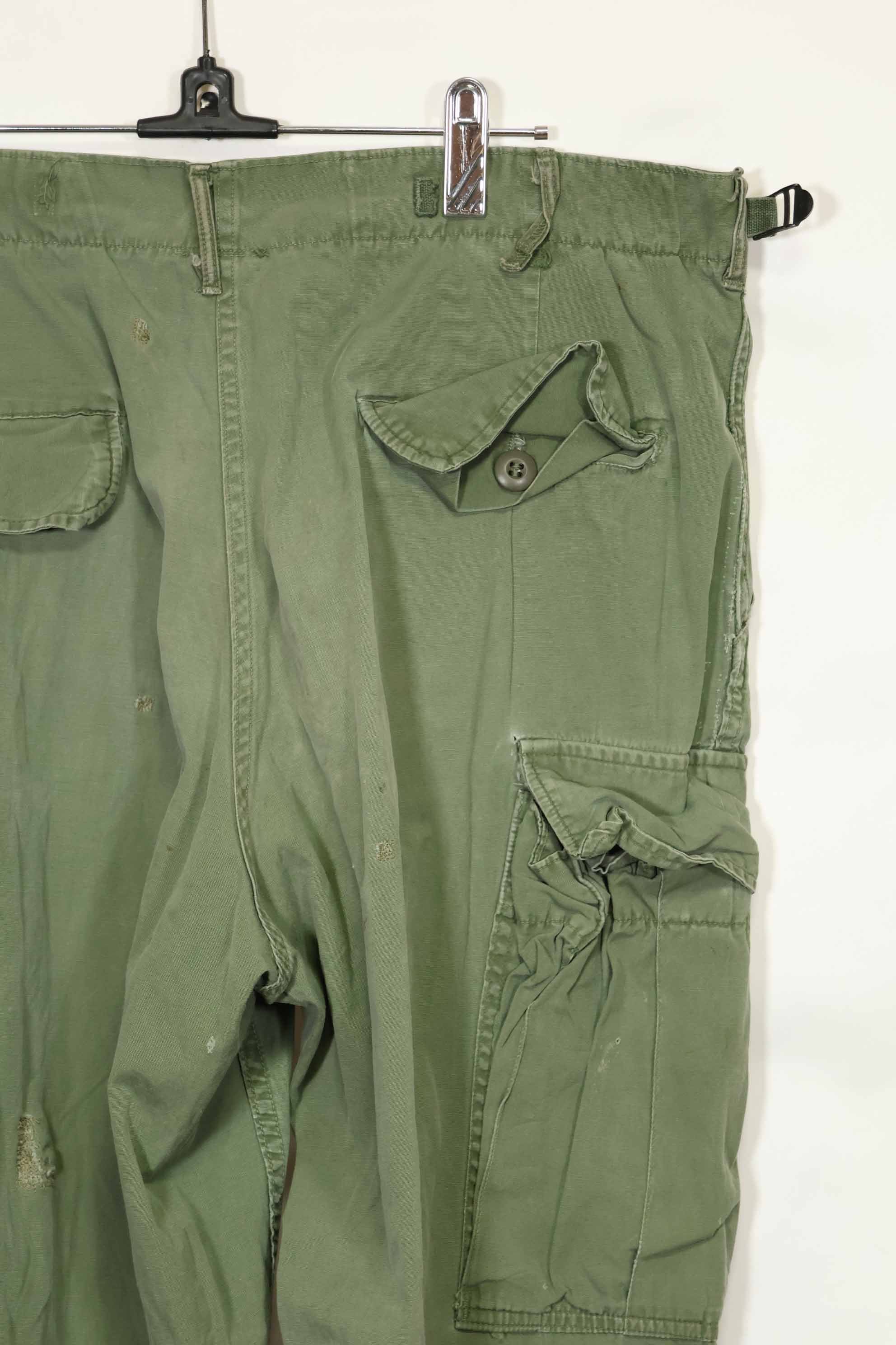 推定1967年契約 3rd Model ノンリップストップ ジャングルファティーグ パンツ M-R 中古品