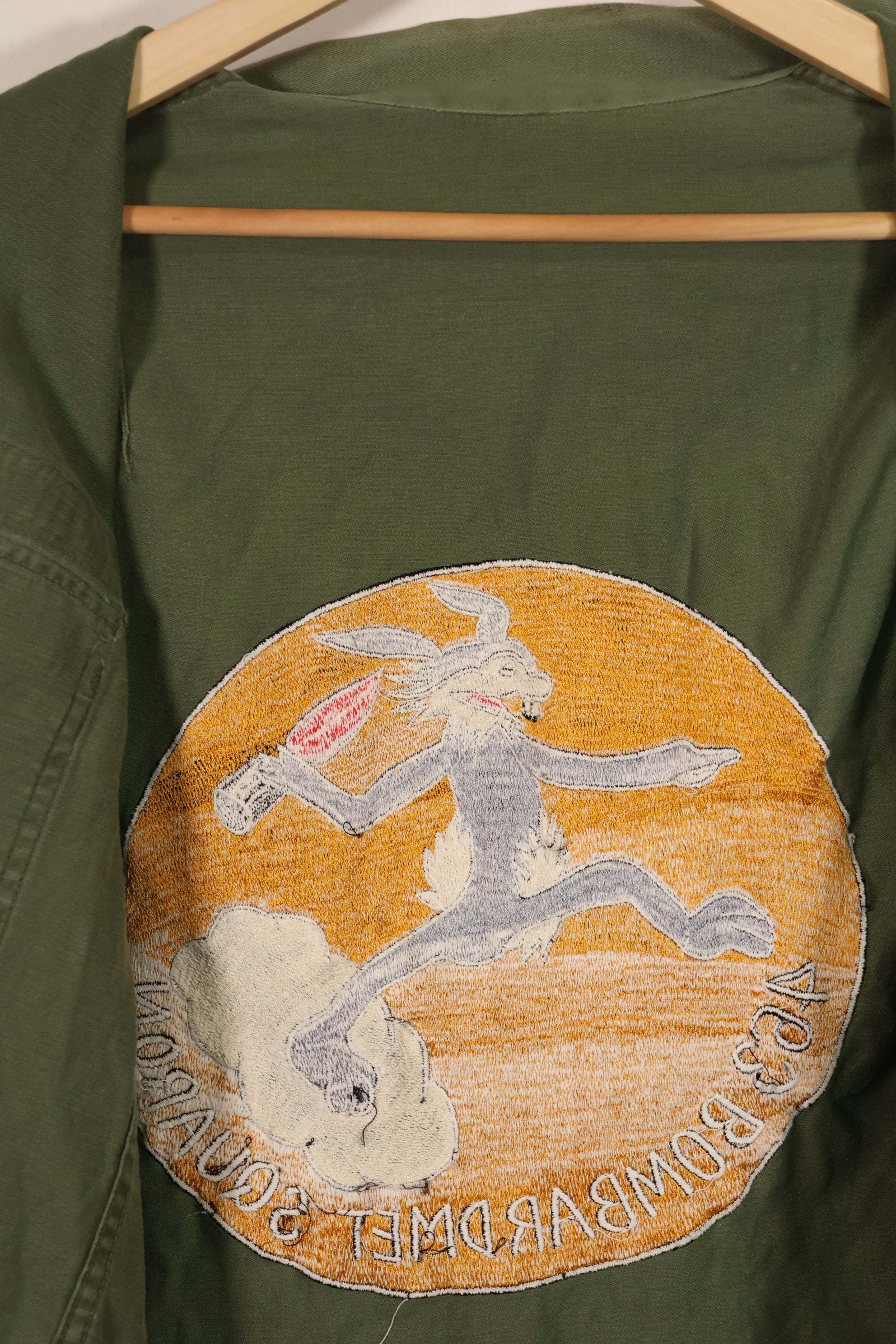 実物 1960年代ロット OG-107 USAF ユーティリティシャツ 直接刺繍あり