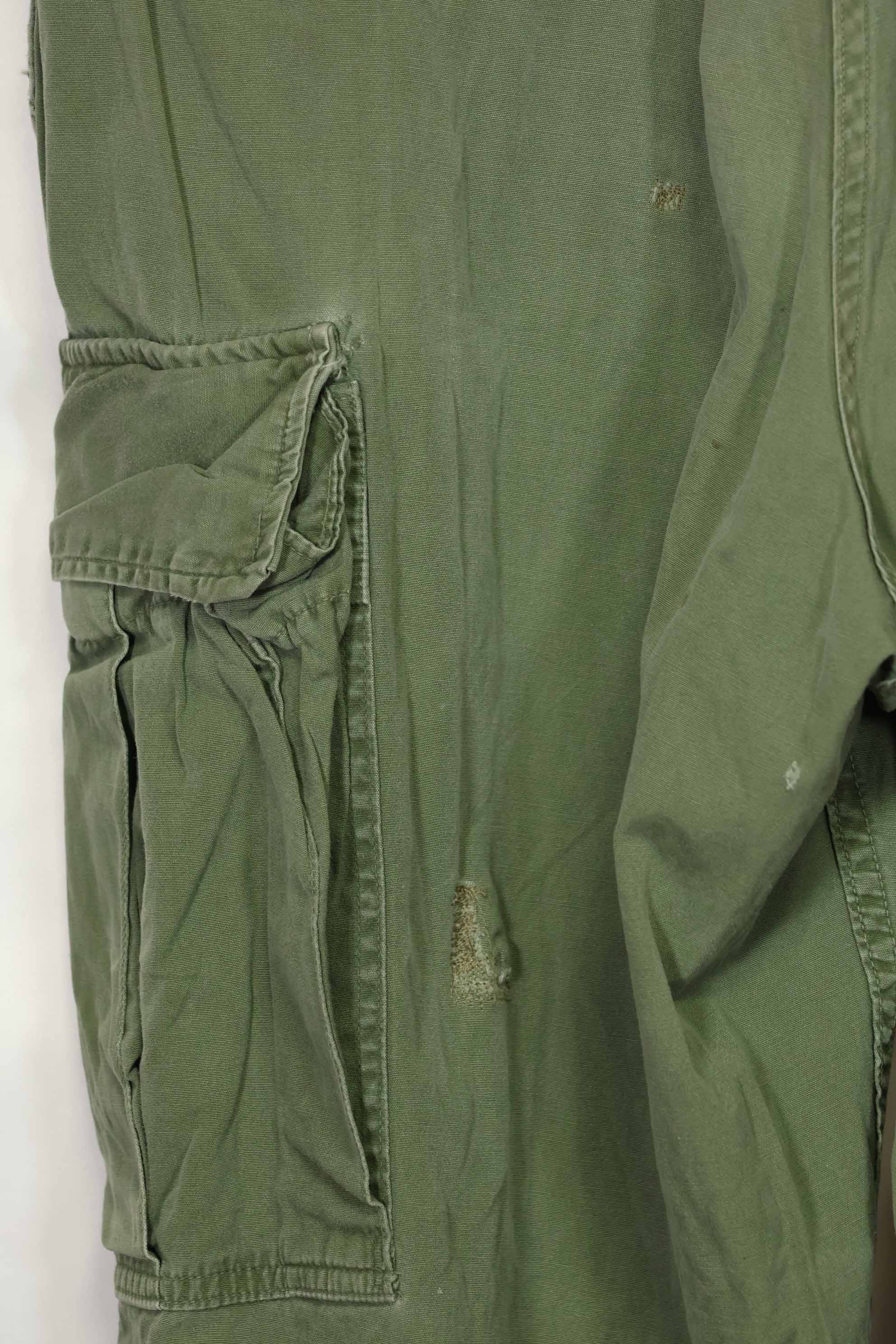 推定1967年契約 3rd Model ノンリップストップ ジャングルファティーグ パンツ M-R 中古品