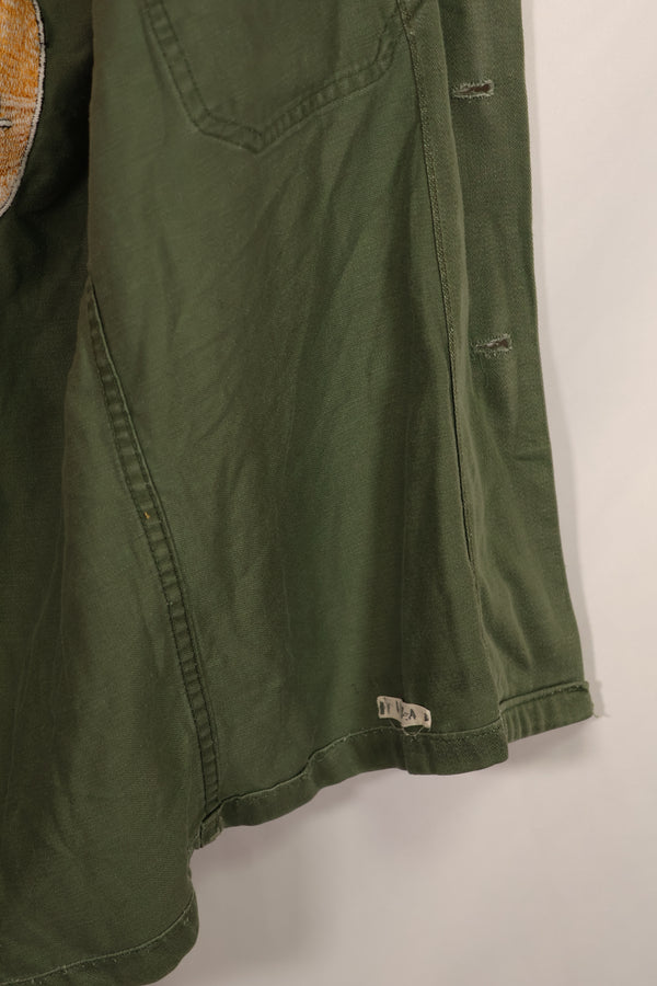実物 1960年代ロット OG-107 USAF ユーティリティシャツ 直接刺繍あり