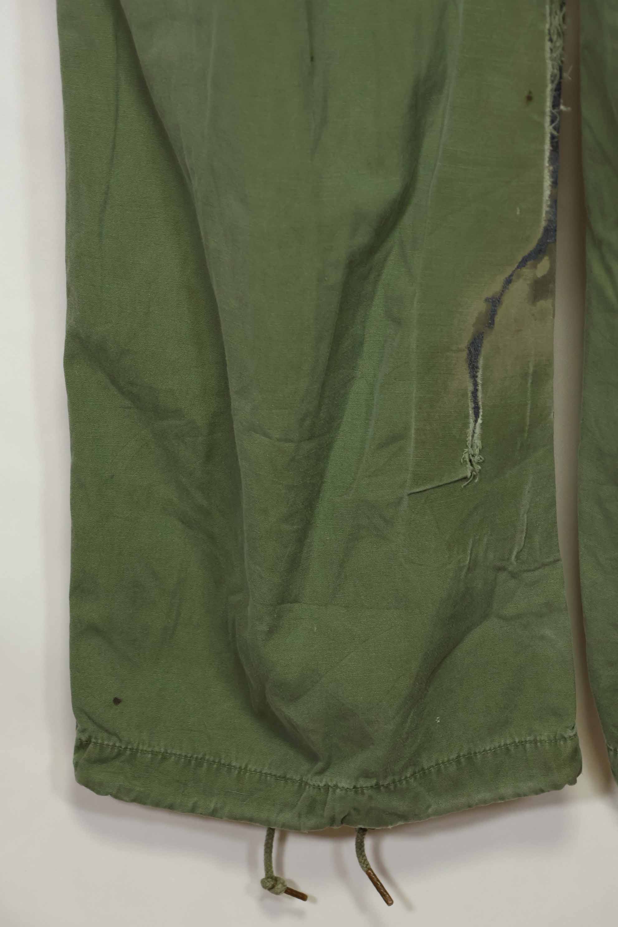 推定1967年契約 3rd Model ノンリップストップ ジャングルファティーグ パンツ M-R 中古品
