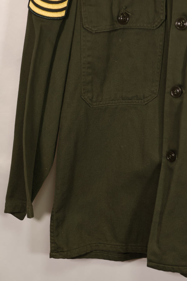 実物 アメリカ陸軍 OG-107 ユーティリティシャツ パッチ付 パッチ後付け 中古品