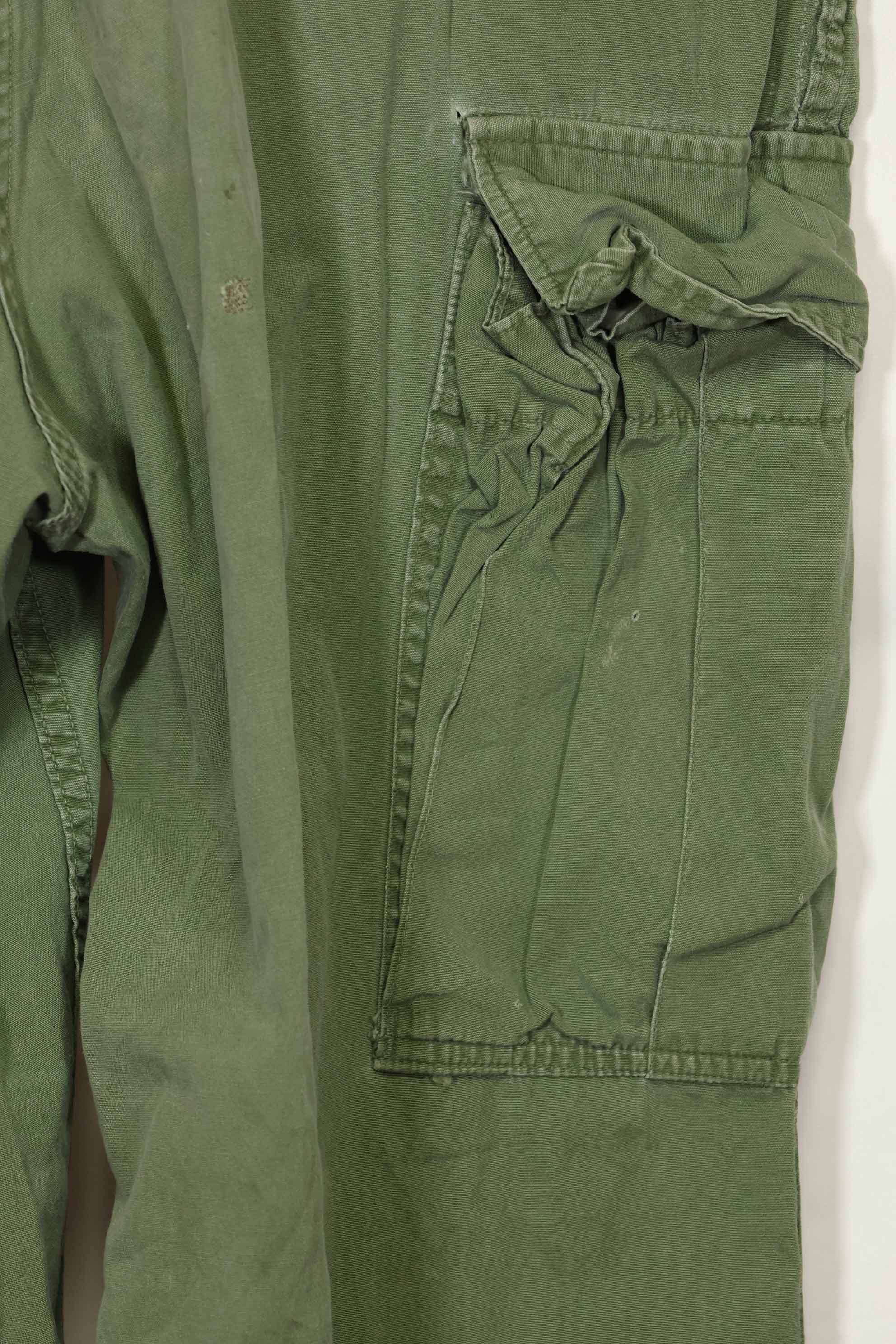 推定1967年契約 3rd Model ノンリップストップ ジャングルファティーグ パンツ M-R 中古品