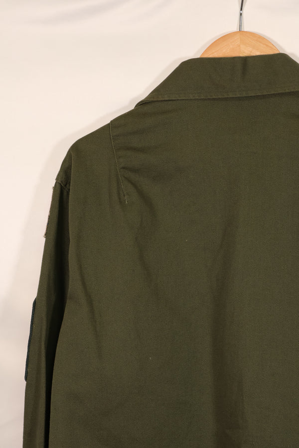 実物 アメリカ陸軍 OG-107 ユーティリティシャツ パッチ付 パッチ後付け 中古品