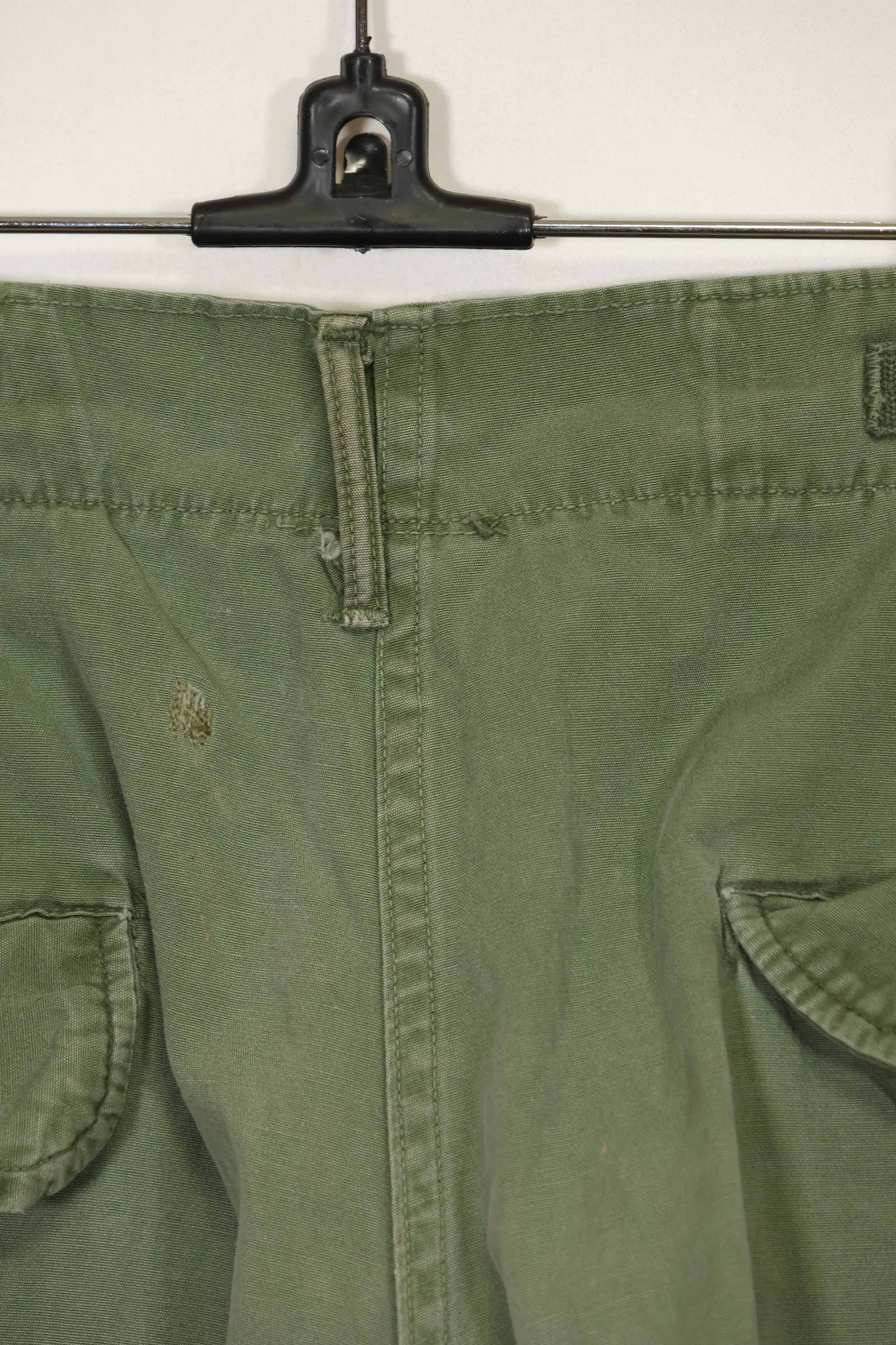 推定1967年契約 3rd Model ノンリップストップ ジャングルファティーグ パンツ M-R 中古品