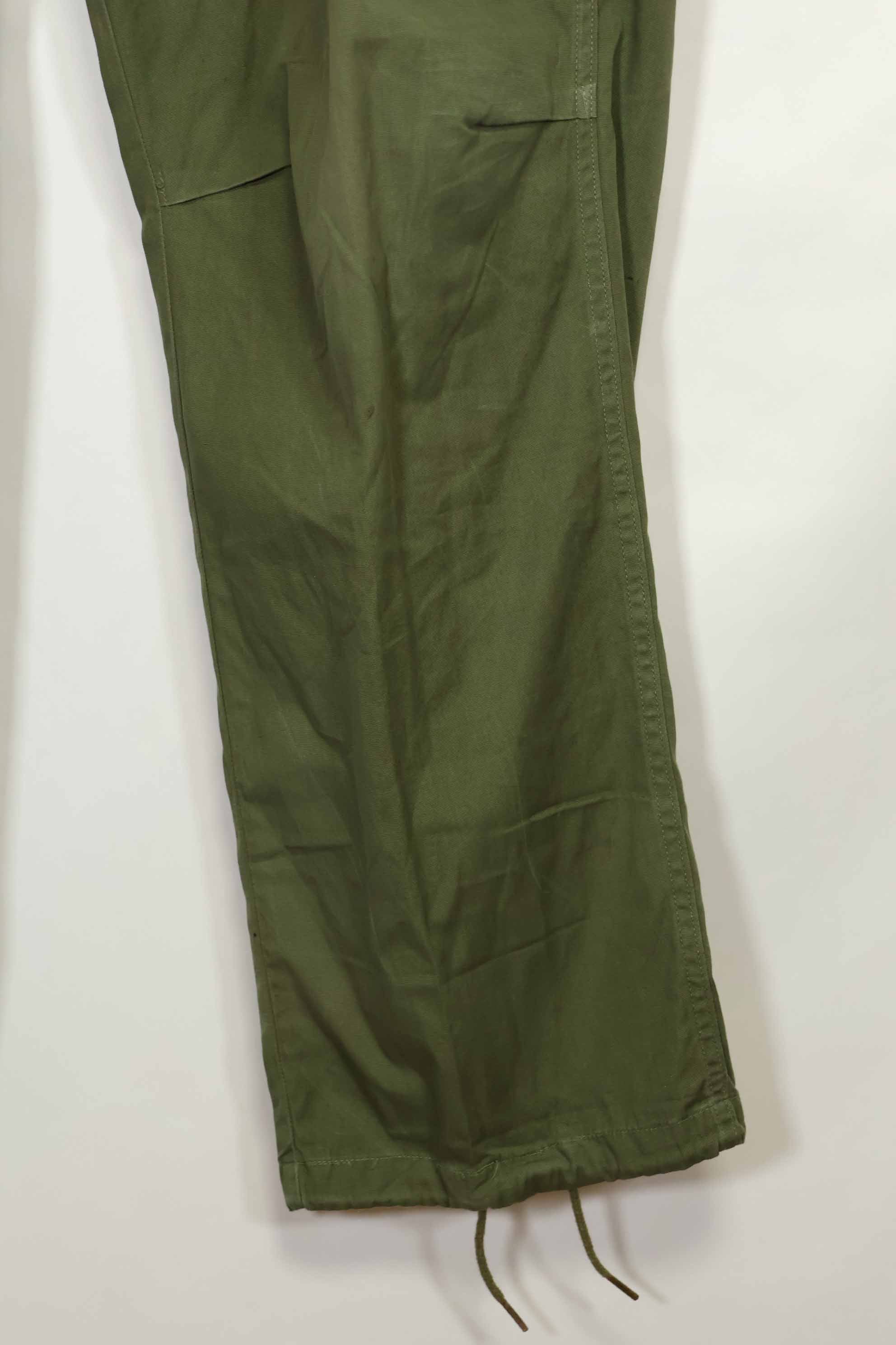 推定1967年契約 3rd Model ノンリップストップ ジャングルファティーグ パンツ M-R 状態良い 中古品