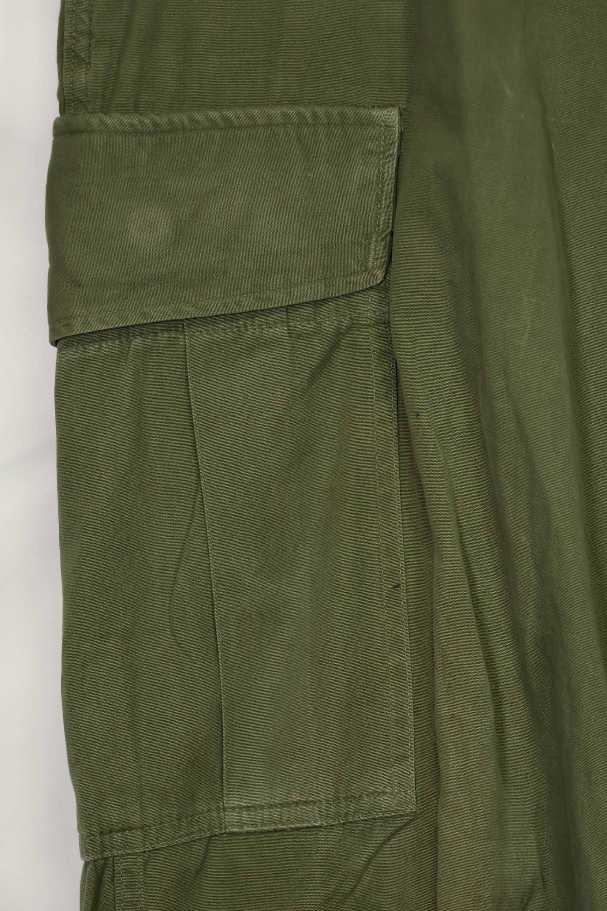 推定1967年契約 3rd Model ノンリップストップ ジャングルファティーグ パンツ M-R 状態良い 中古品