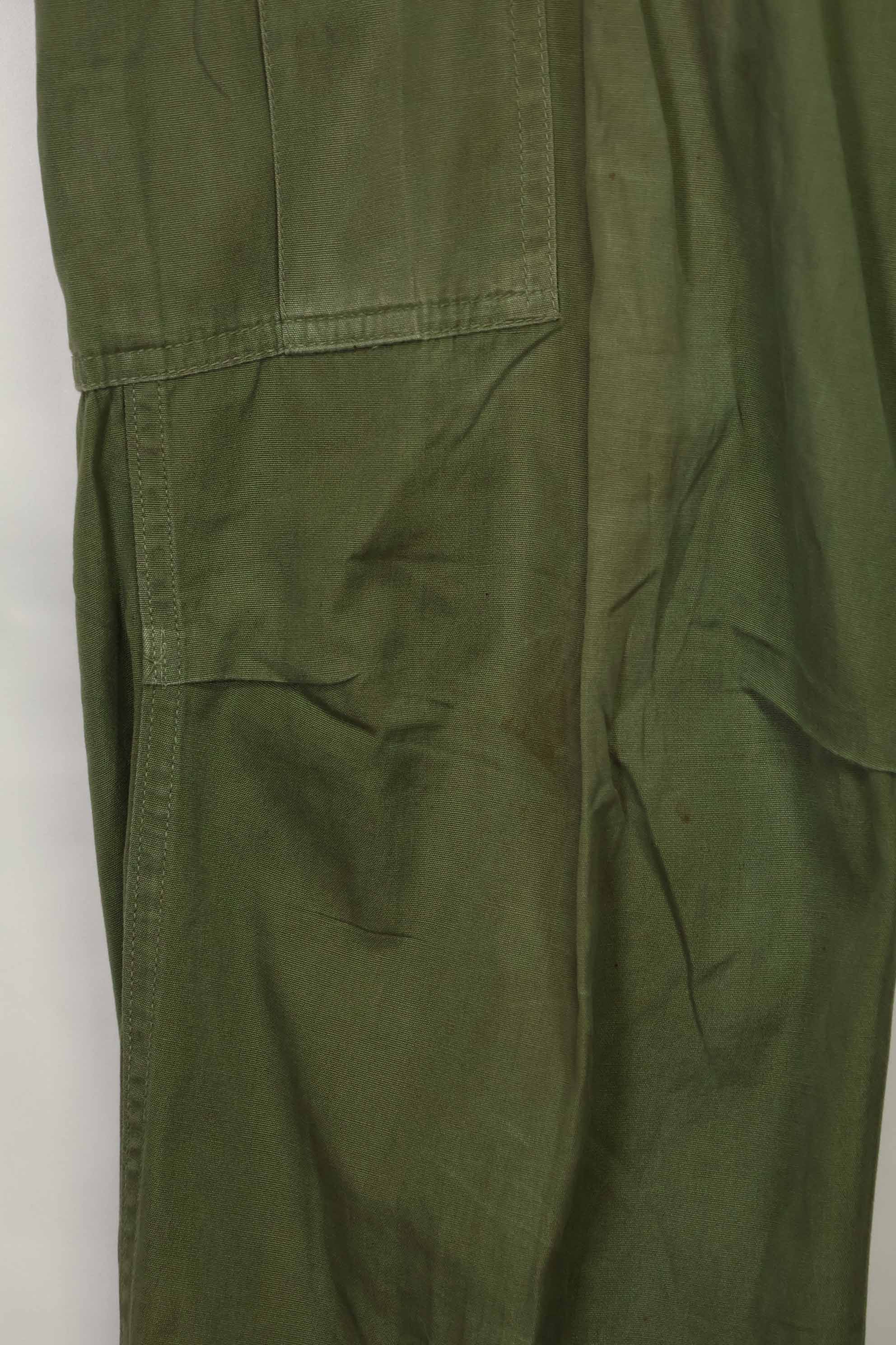 推定1967年契約 3rd Model ノンリップストップ ジャングルファティーグ パンツ M-R 状態良い 中古品