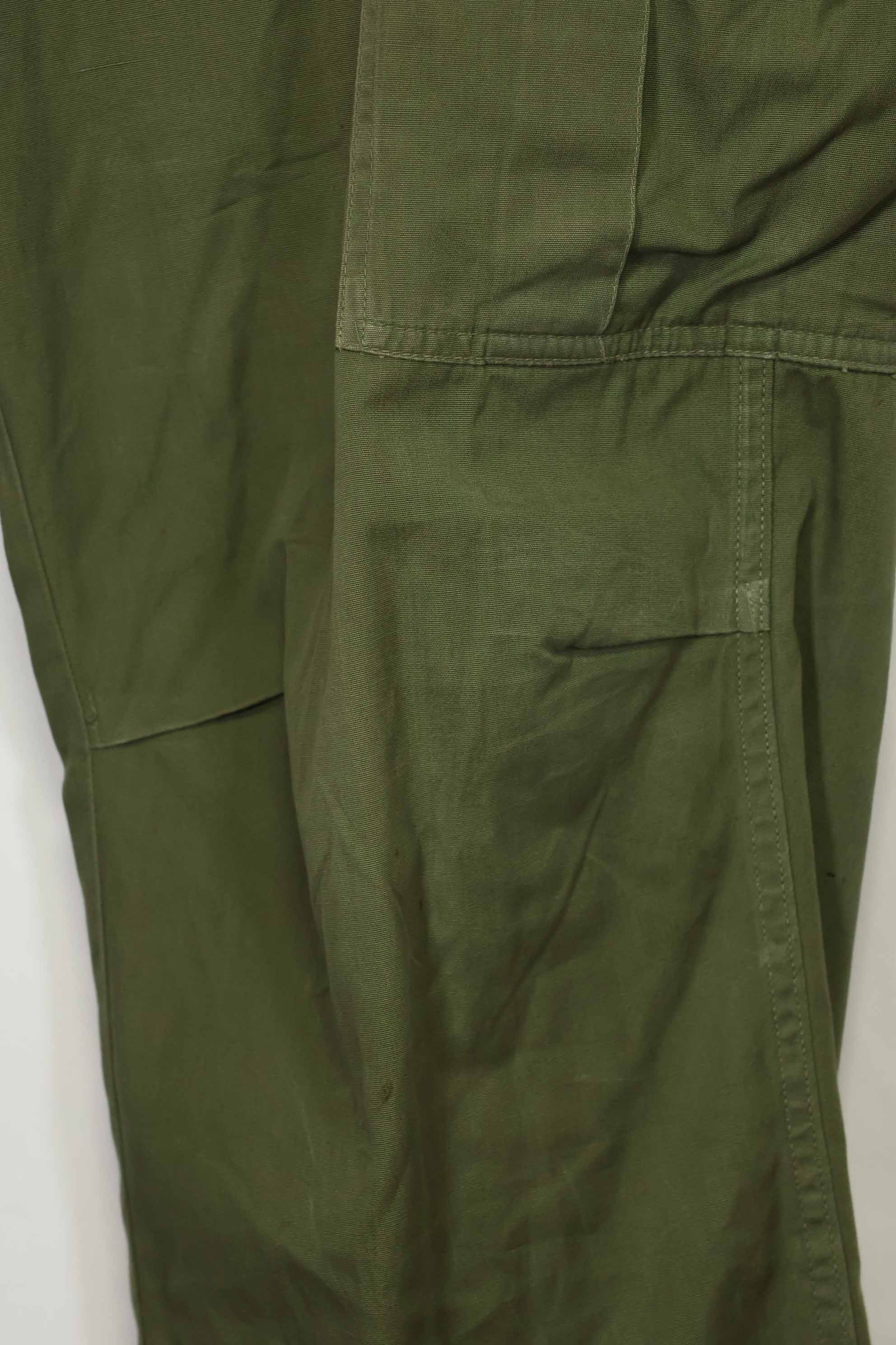 推定1967年契約 3rd Model ノンリップストップ ジャングルファティーグ パンツ M-R 状態良い 中古品