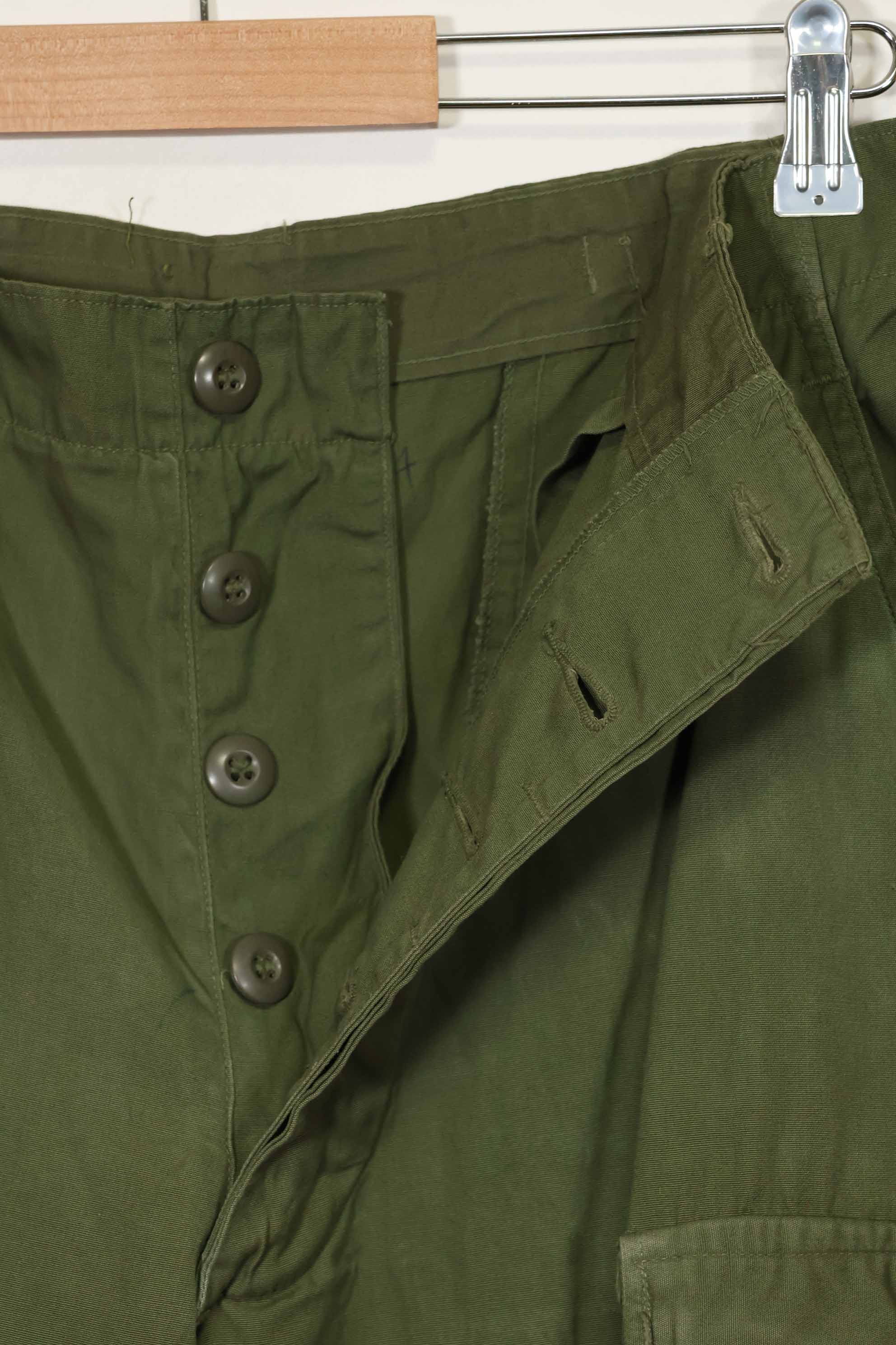推定1967年契約 3rd Model ノンリップストップ ジャングルファティーグ パンツ M-R 状態良い 中古品