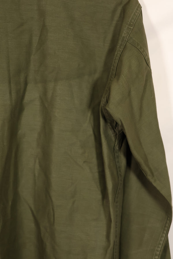 実物 1963年製 アメリカ陸軍 OG-107 ユーティリティシャツ パッチ付き 中古品