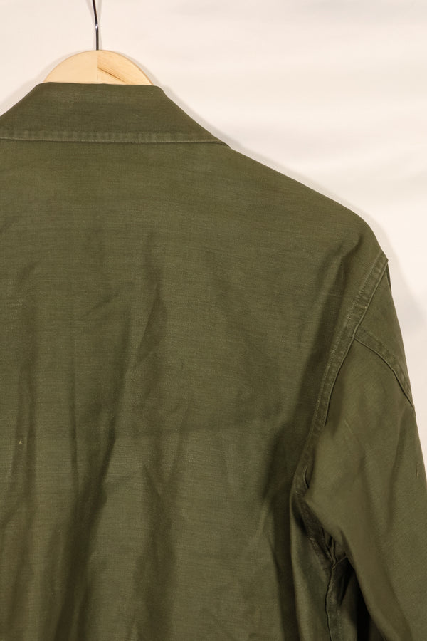 実物 1963年製 アメリカ陸軍 OG-107 ユーティリティシャツ パッチ付き 中古品