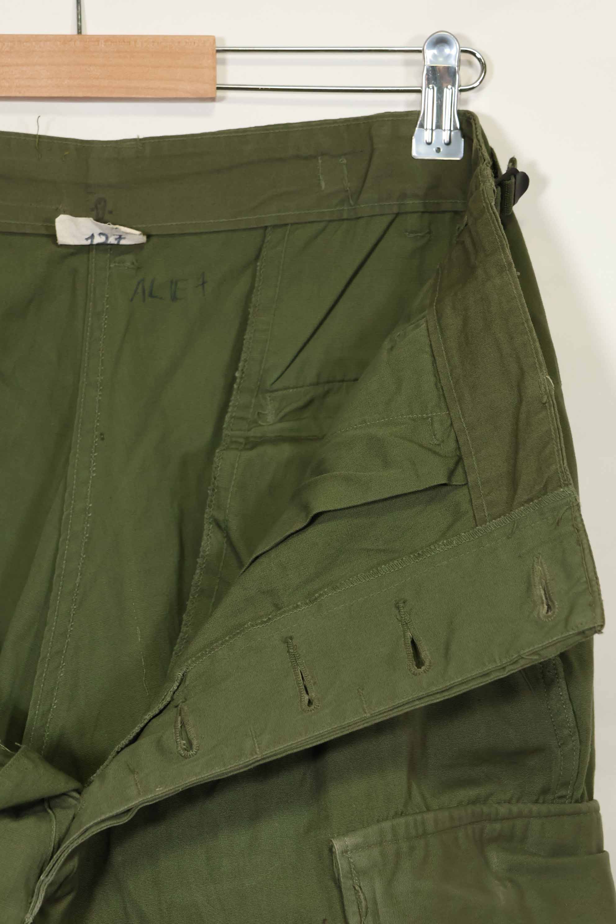 推定1967年契約 3rd Model ノンリップストップ ジャングルファティーグ パンツ M-R 状態良い 中古品