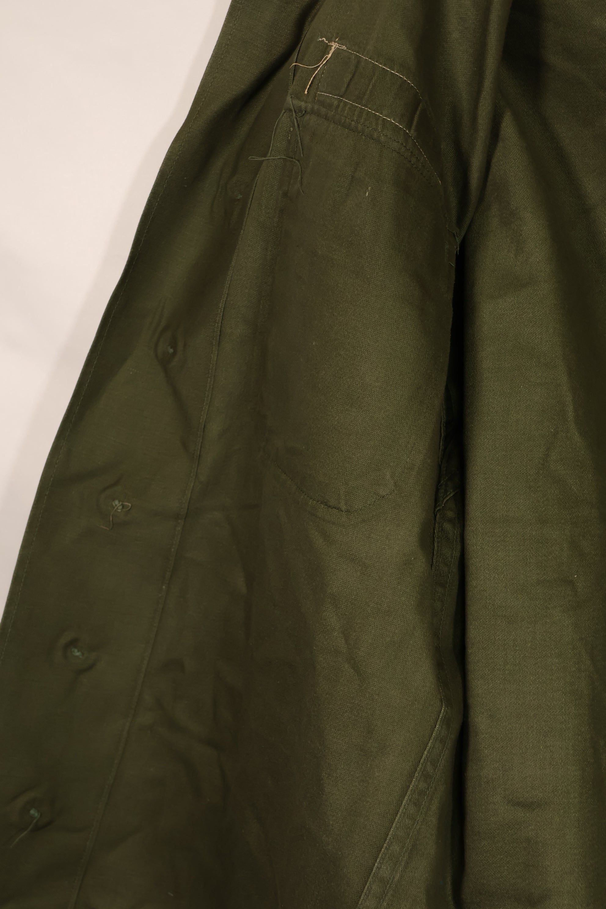 実物 1963年製 アメリカ陸軍 OG-107 ユーティリティシャツ パッチ付き 中古品