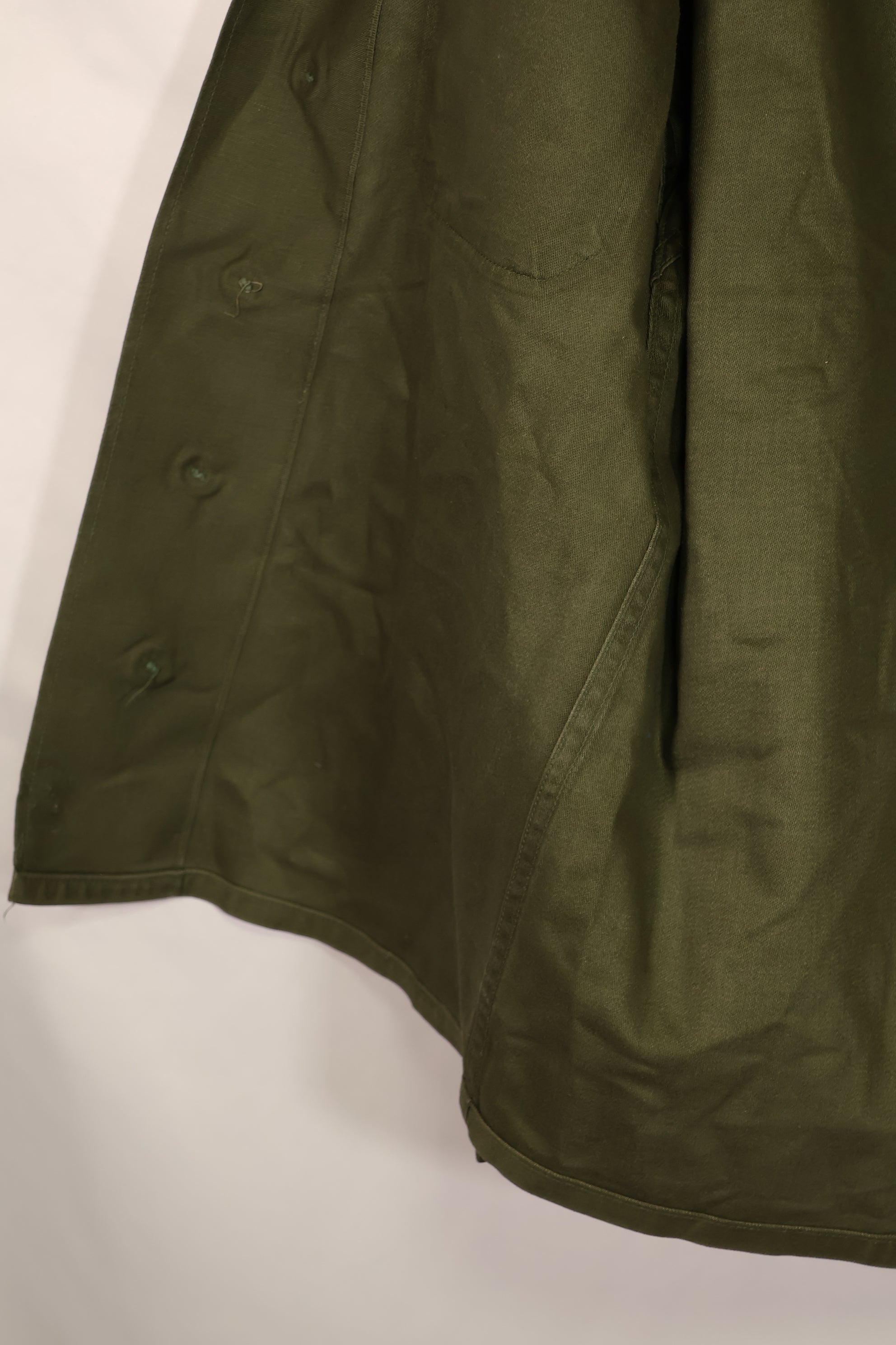 実物 1963年製 アメリカ陸軍 OG-107 ユーティリティシャツ パッチ付き 中古品