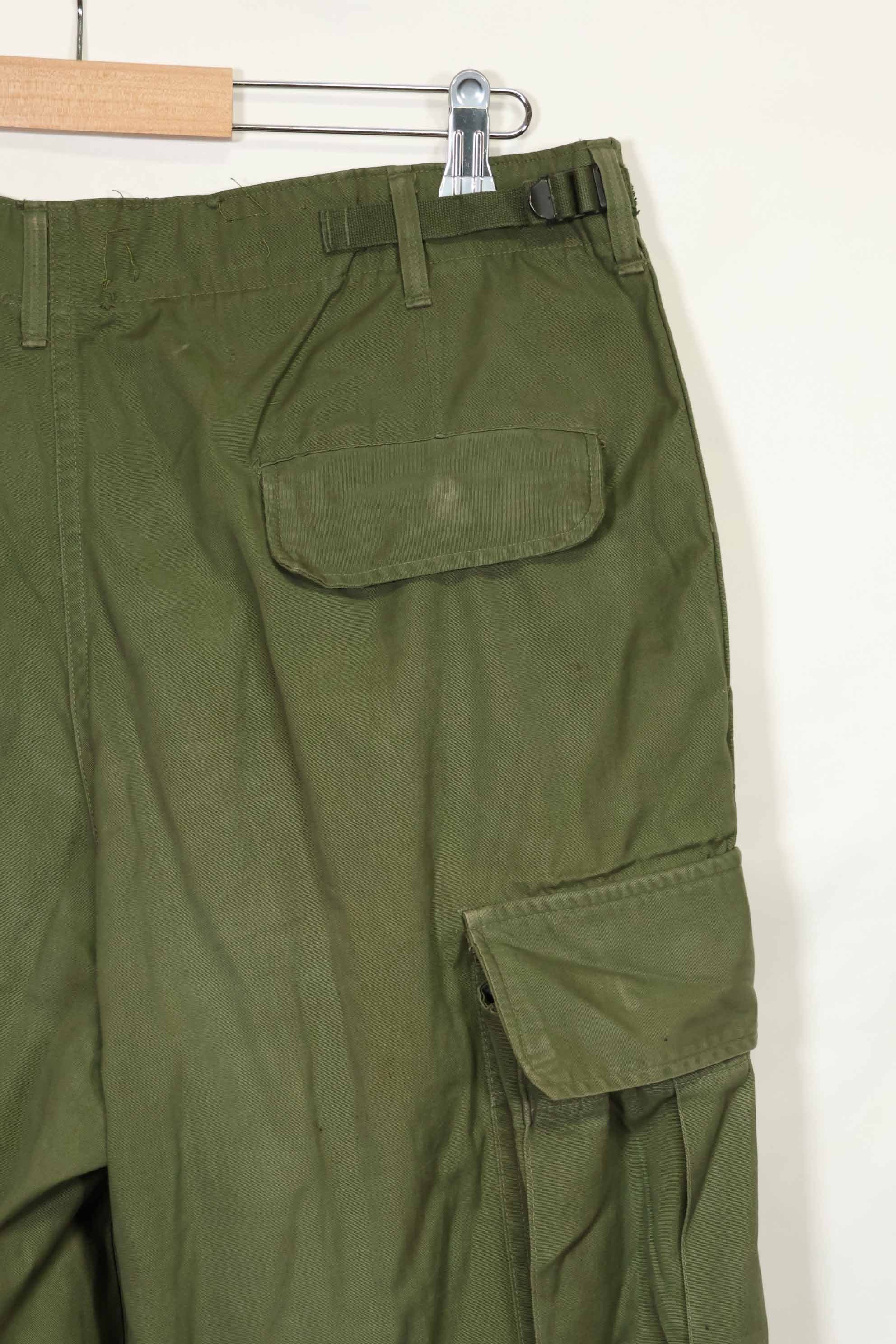 推定1967年契約 3rd Model ノンリップストップ ジャングルファティーグ パンツ M-R 状態良い 中古品