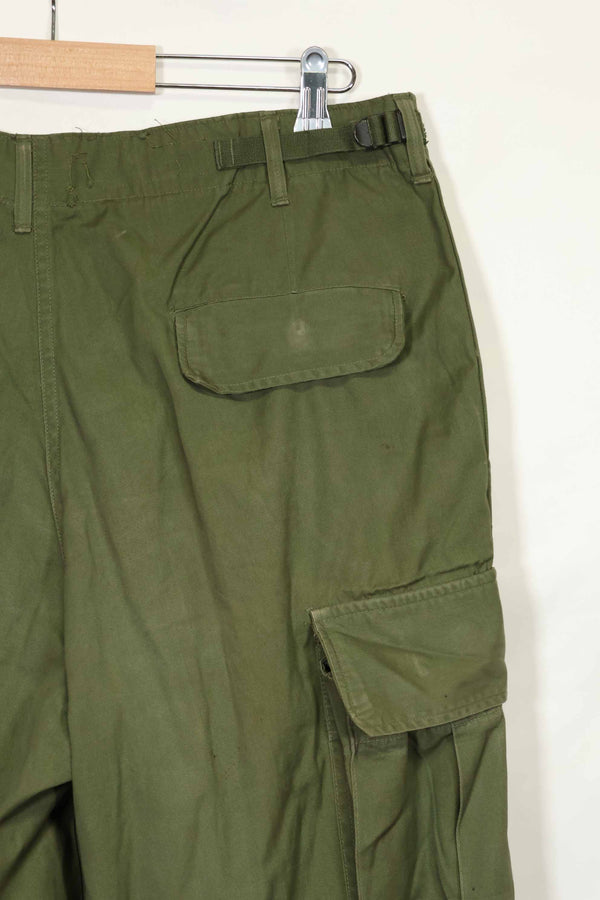 推定1967年契約 3rd Model ノンリップストップ ジャングルファティーグ パンツ M-R 状態良い 中古品