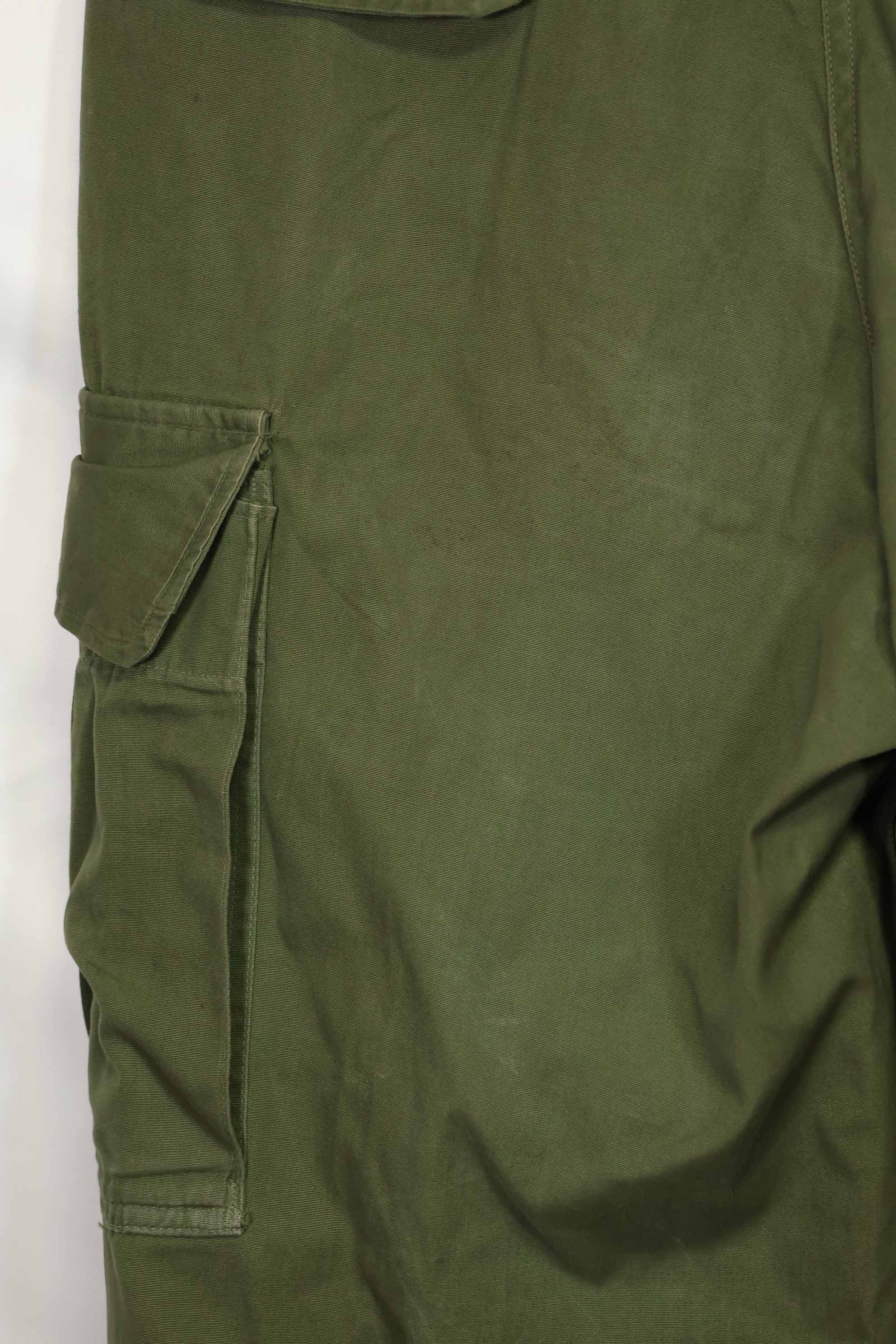 推定1967年契約 3rd Model ノンリップストップ ジャングルファティーグ パンツ M-R 状態良い 中古品