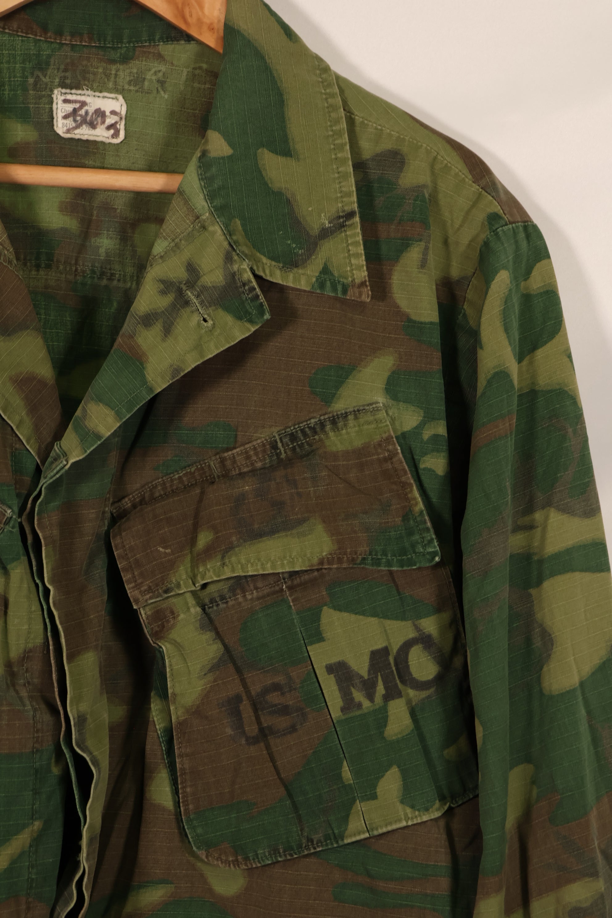 実物 1970年製 アメリカ海兵隊 ERDL ジャングルファティーグ ジャケット S-L 中古品