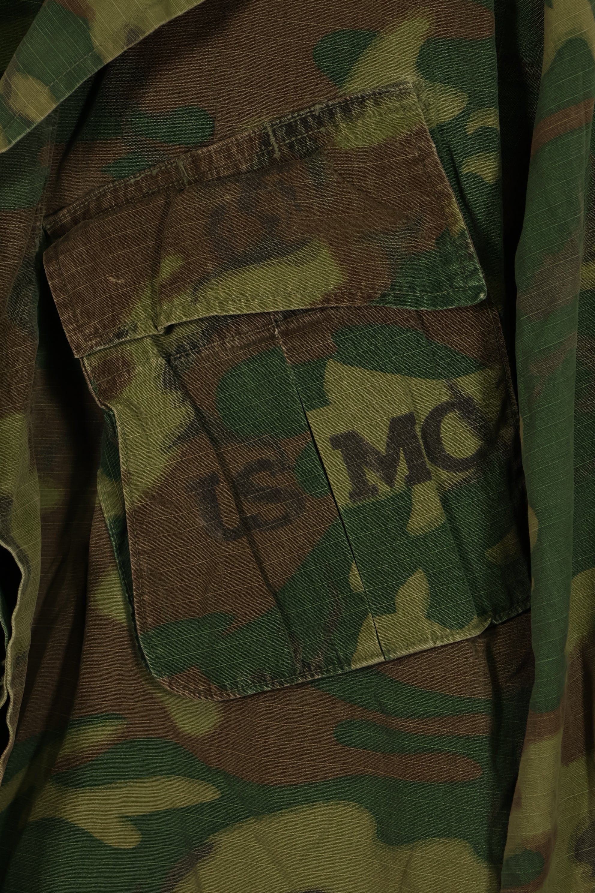 実物 1970年製 アメリカ海兵隊 ERDL ジャングルファティーグ ジャケット S-L 中古品