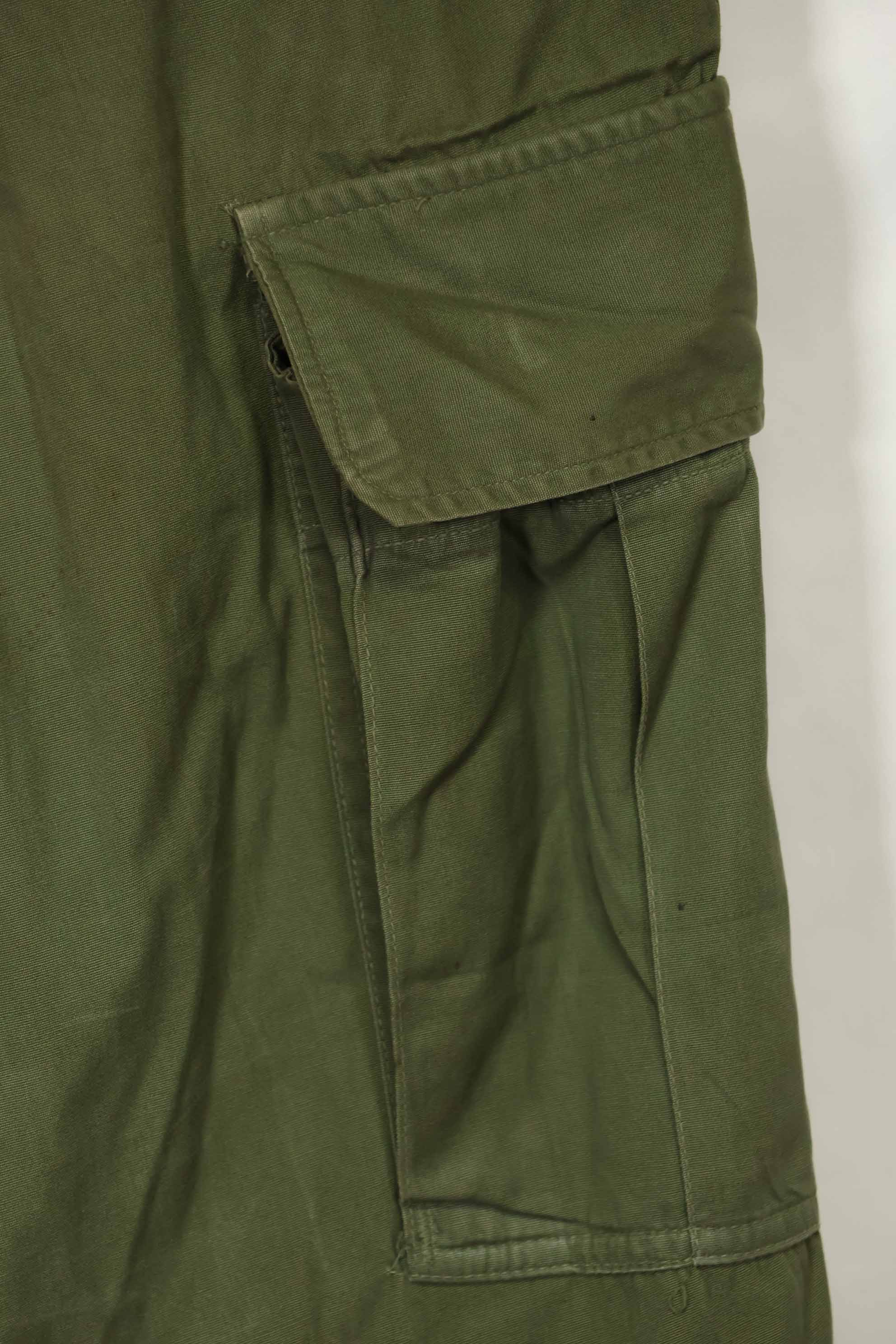 推定1967年契約 3rd Model ノンリップストップ ジャングルファティーグ パンツ M-R 状態良い 中古品