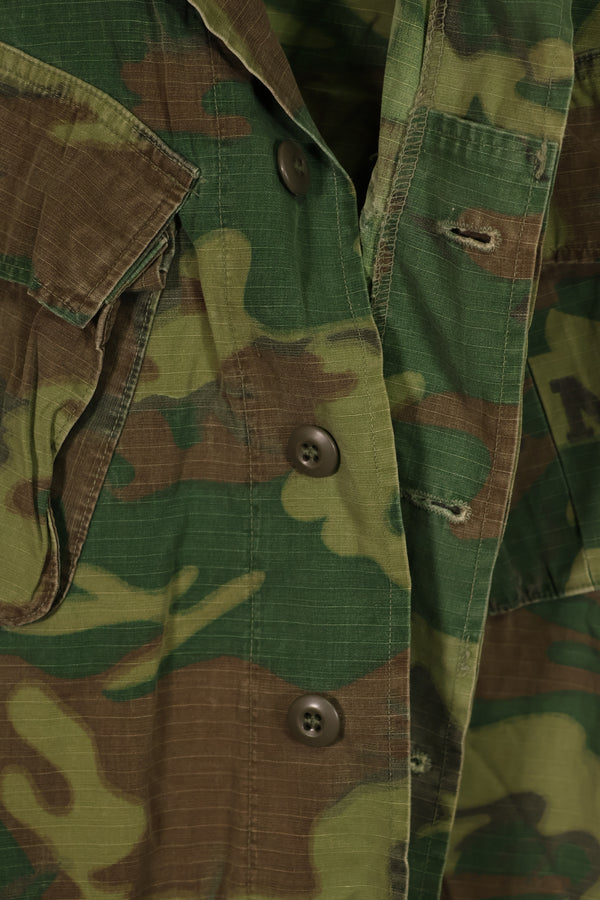 実物 1970年製 アメリカ海兵隊 ERDL ジャングルファティーグ ジャケット S-L 中古品