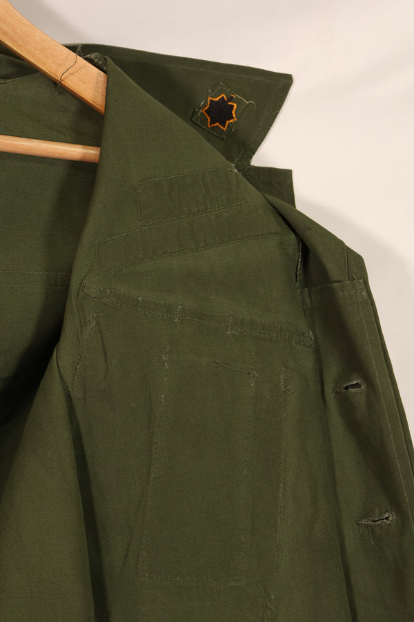 実物 1969年製 3rd Model ジャングルファティーグ 半袖ジャケット M-S USAF パッチ付き 中古品