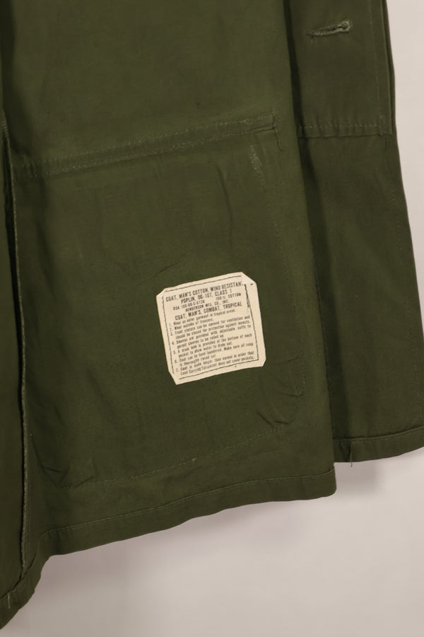 実物 1969年製 3rd Model ジャングルファティーグ 半袖ジャケット M-S USAF パッチ付き 中古品