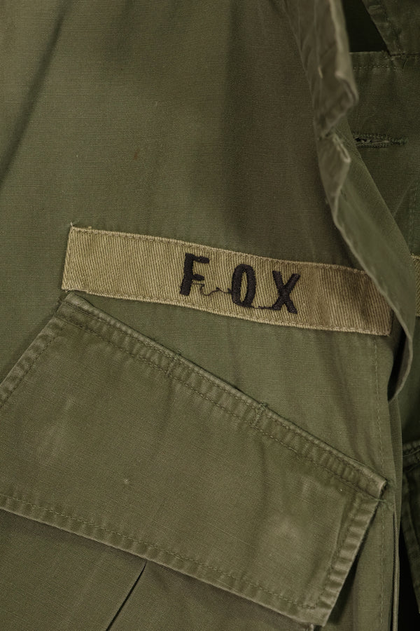 実物 1966年〜67年製 3rd Model ジャングルファティーグ ジャケット M-S USAF 初付け 中古品