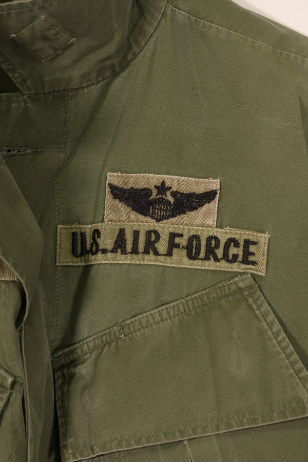 実物 1966年〜67年製 3rd Model ジャングルファティーグ ジャケット M-S USAF 初付け 中古品