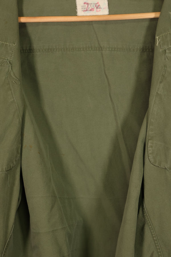 実物 1966年〜67年製 3rd Model ジャングルファティーグ ジャケット M-S USAF 初付け 中古品