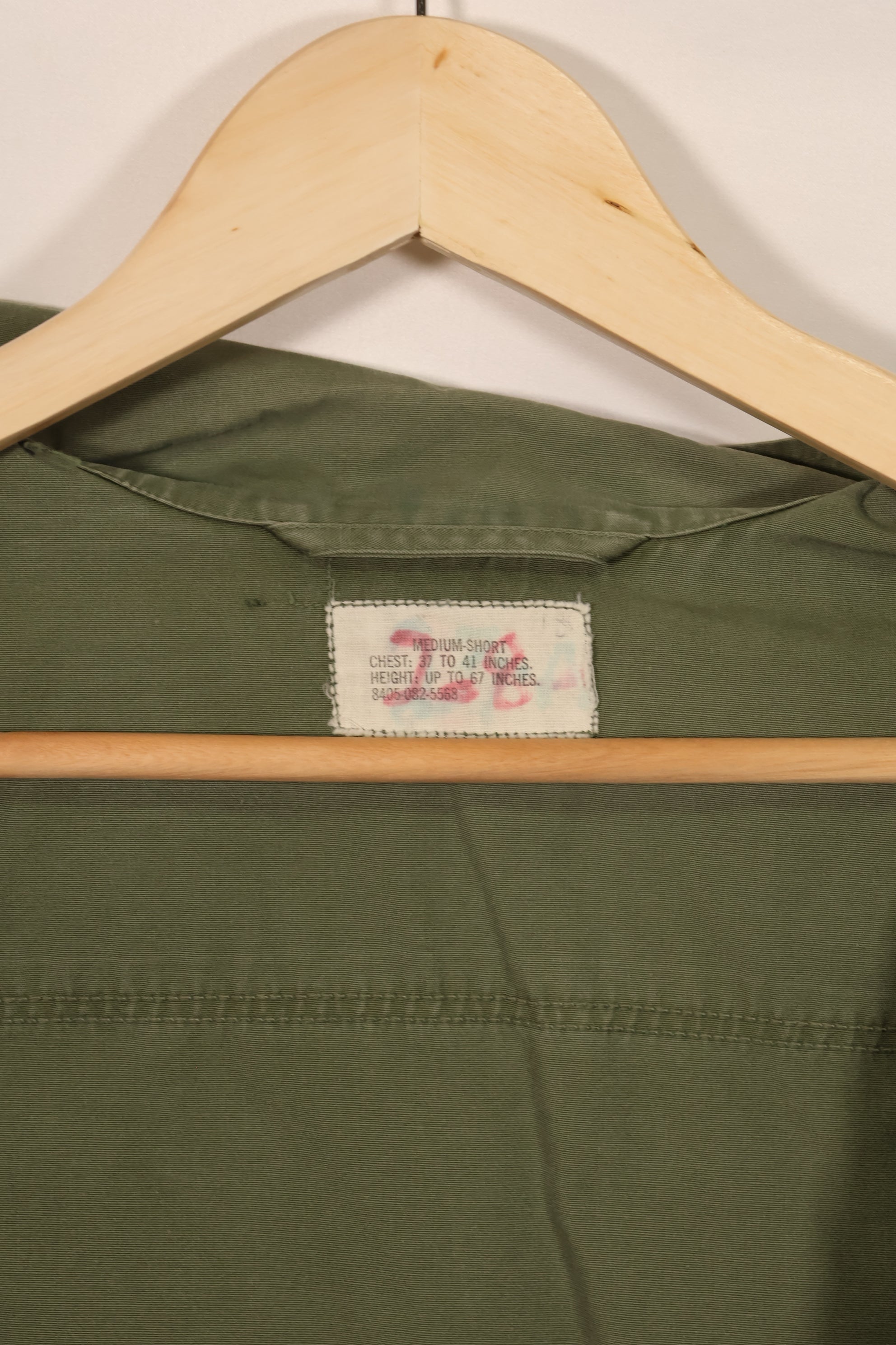 実物 1966年〜67年製 3rd Model ジャングルファティーグ ジャケット M-S USAF 初付け 中古品