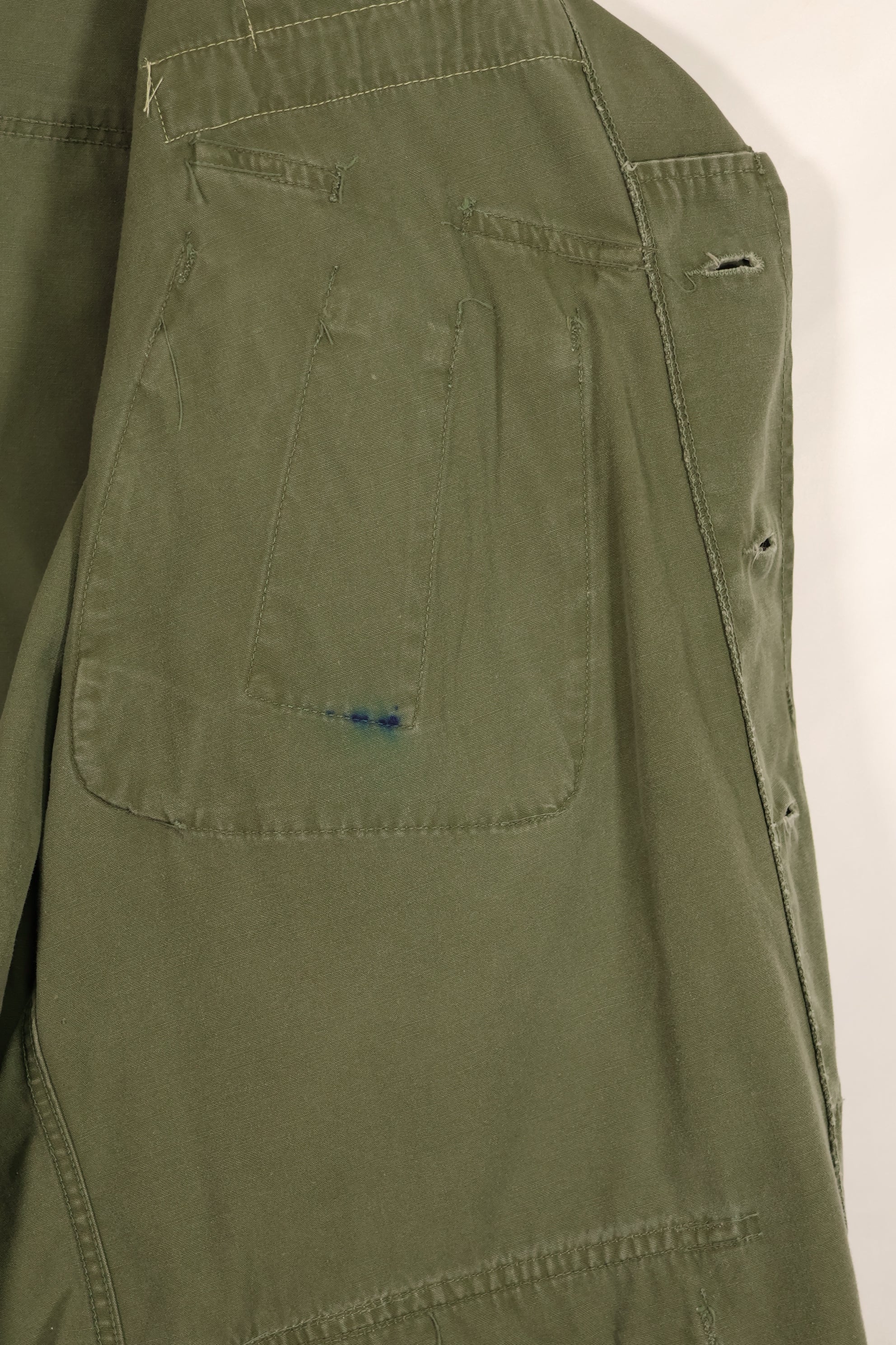 実物 1966年〜67年製 3rd Model ジャングルファティーグ ジャケット M-S USAF 初付け 中古品