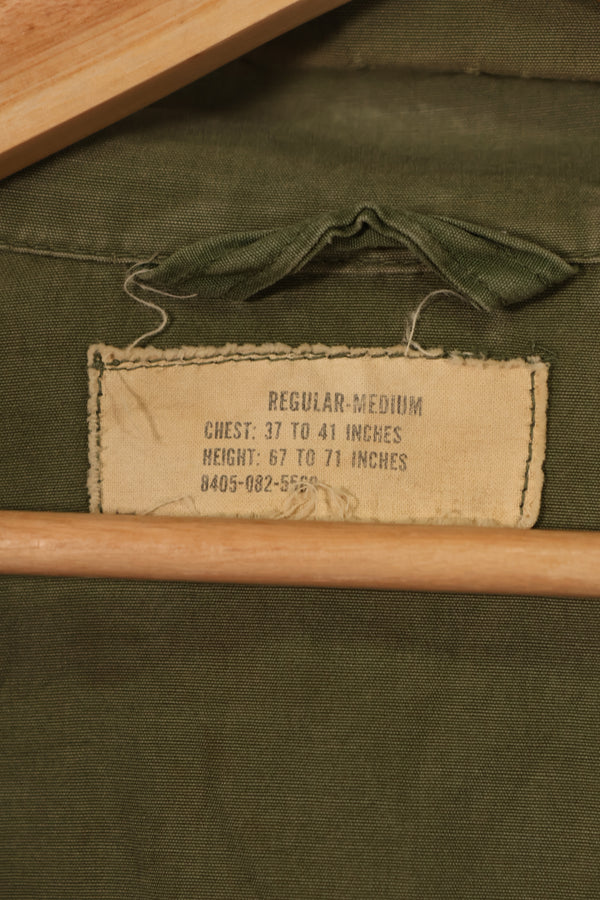 実物 1966年頃ロット 3rd Model ジャングルファティーグ ジャケット M-R 中古品