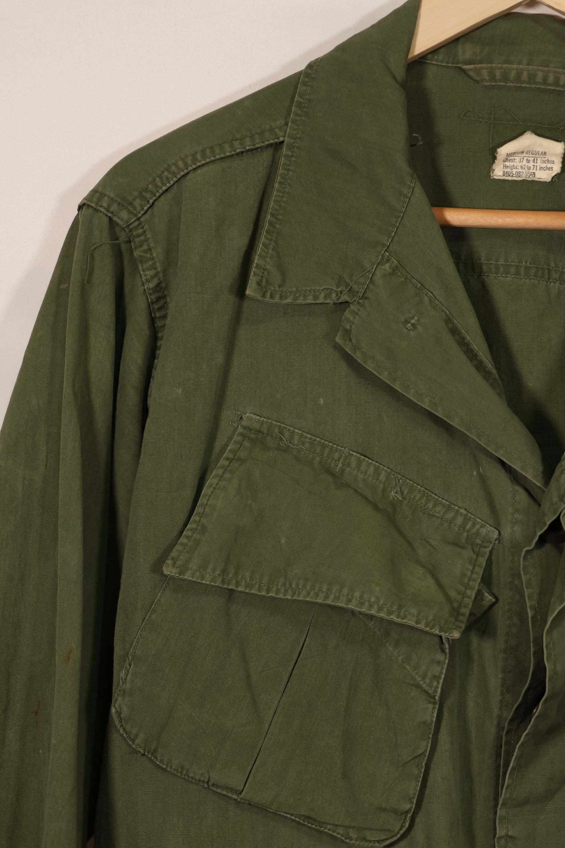 実物 1966年〜1967年頃ロット 3rd Model ジャングルファティーグ ジャケット M-R 中古品