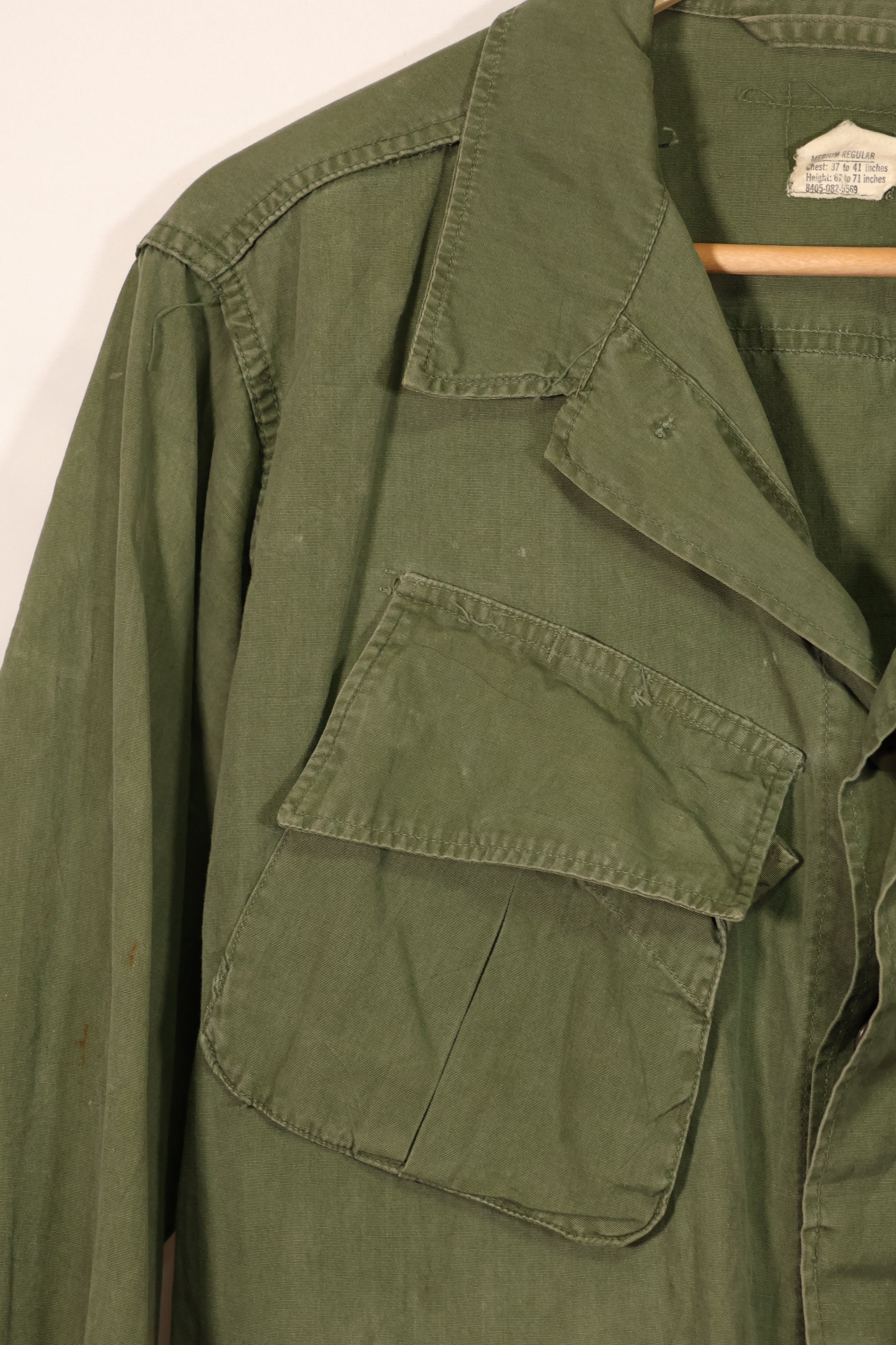 実物 1966年〜1967年頃ロット 3rd Model ジャングルファティーグ ジャケット M-R 中古品