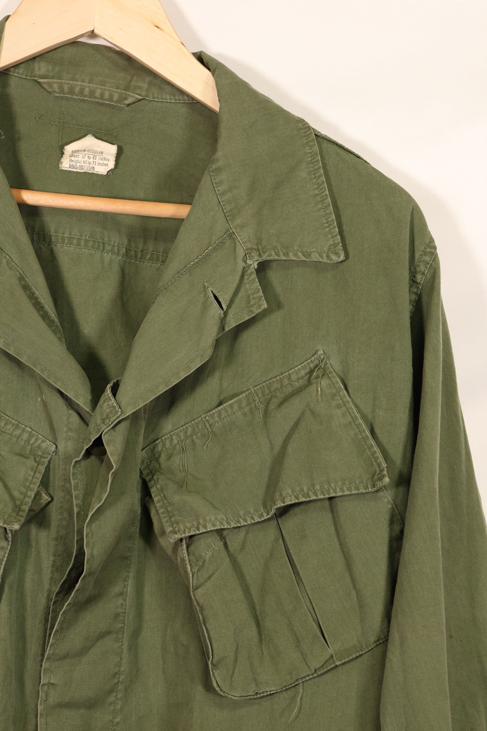実物 1966年〜1967年頃ロット 3rd Model ジャングルファティーグ ジャケット M-R 中古品