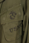 実物 1966年〜1967年頃ロット USMC 3rd Model ジャングルファティーグ ジャケット 中古品