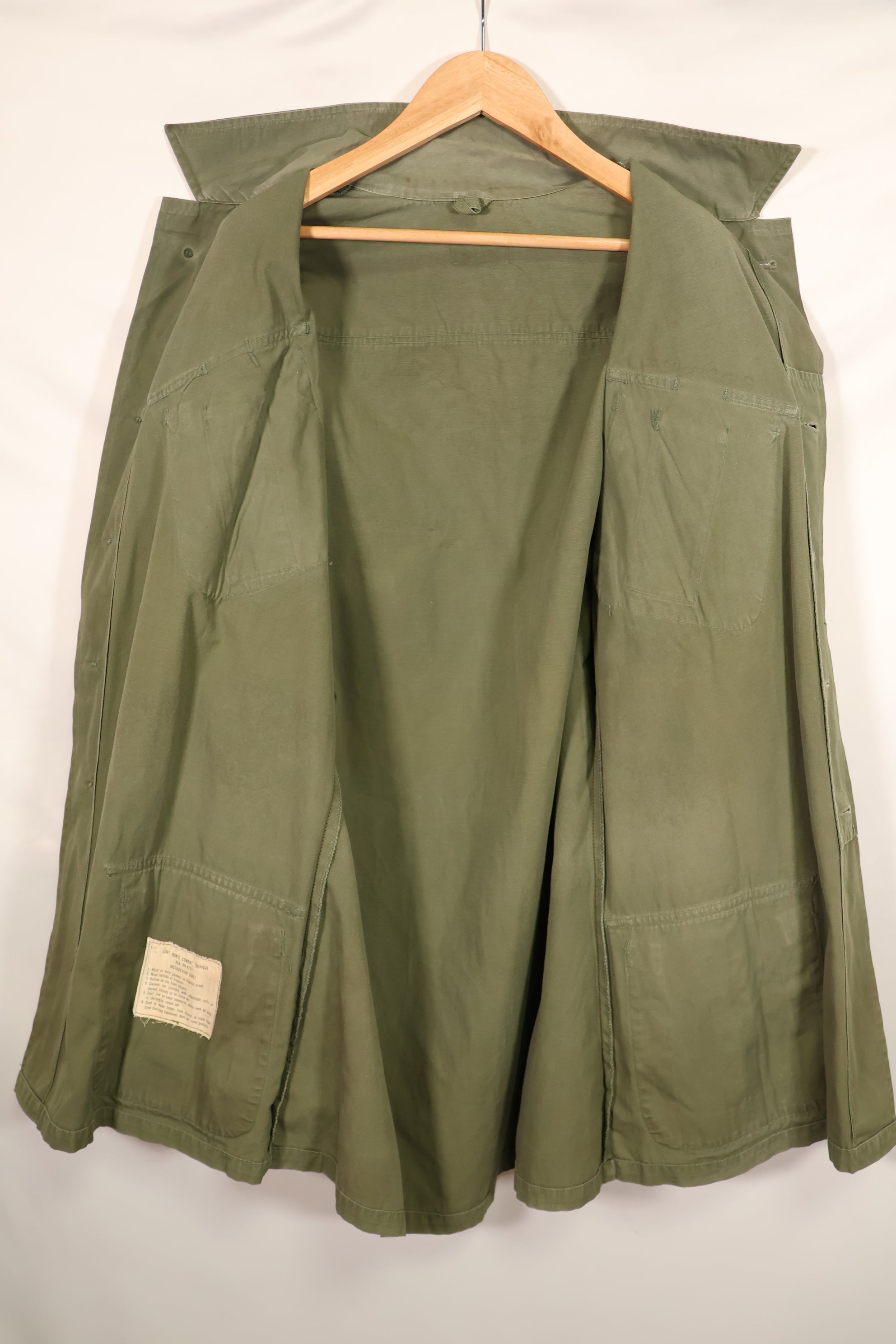 実物 1966年〜1967年頃ロット USMC 3rd Model ジャングルファティーグ ジャケット 中古品