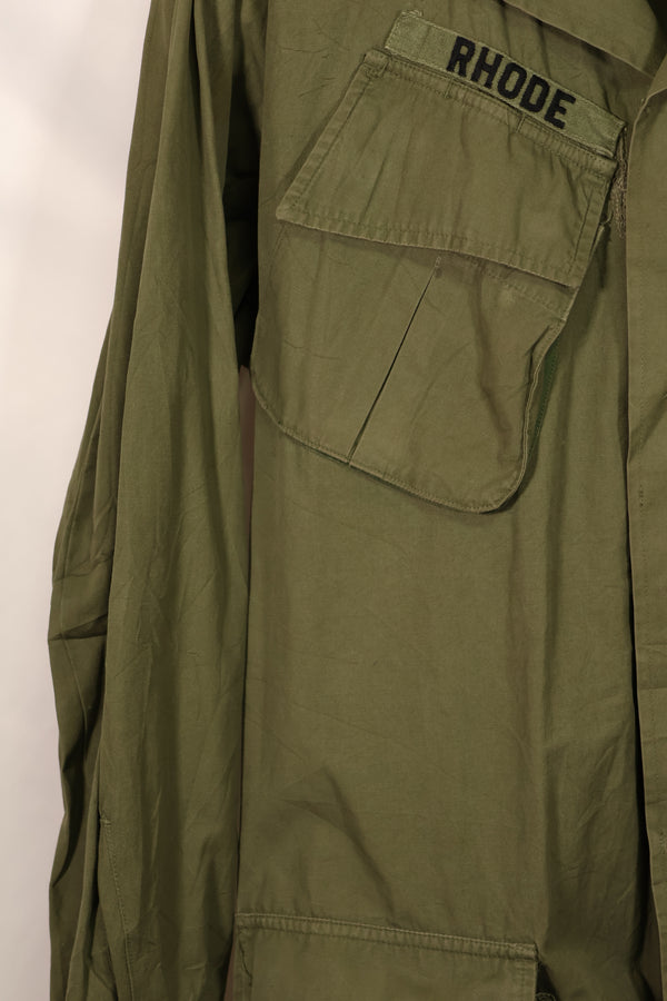 実物 1966年〜1967年頃ロット 3rd Model ジャングルファティーグ ジャケット L-L 中古品