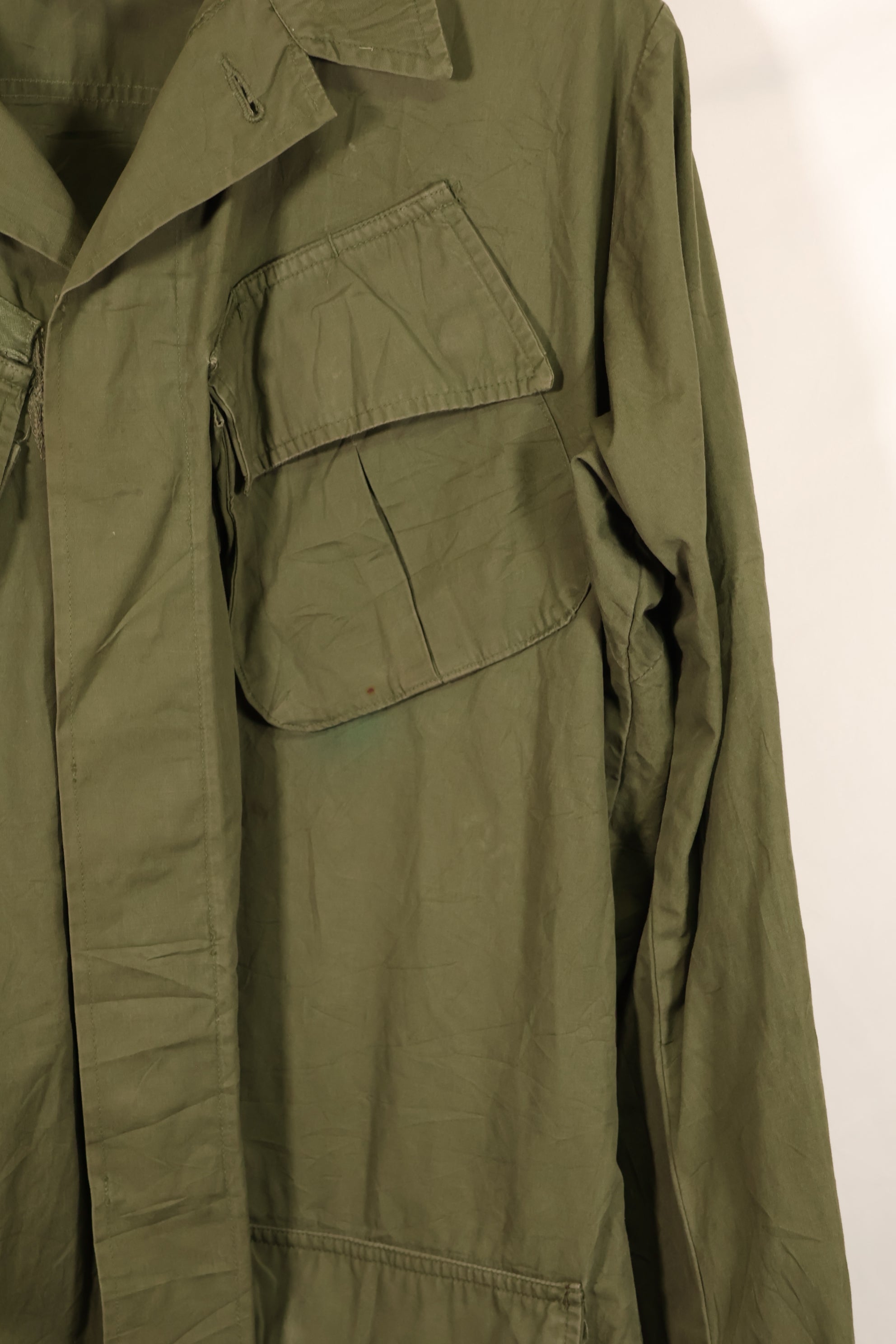 実物 1966年〜1967年頃ロット 3rd Model ジャングルファティーグ ジャケット L-L 中古品